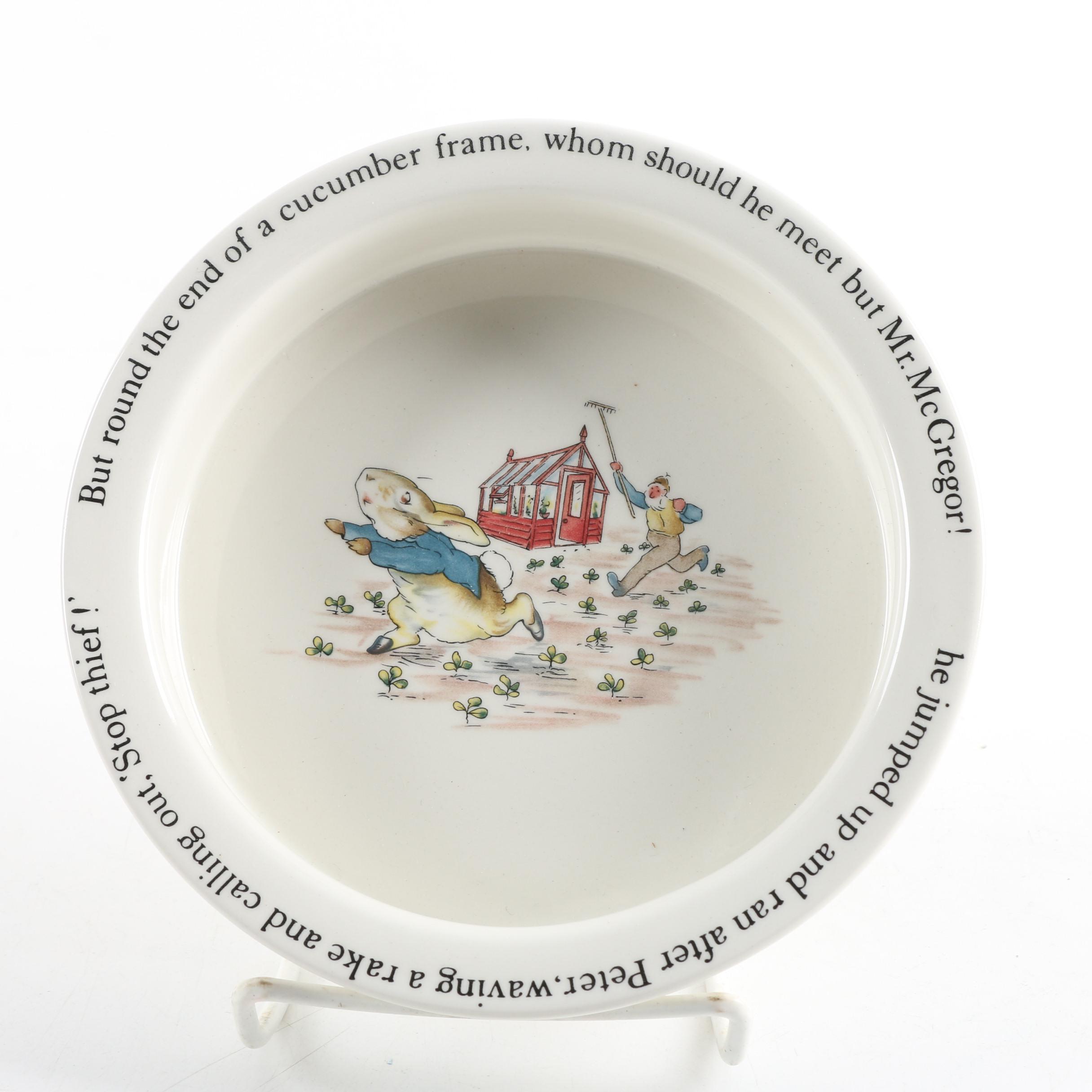 Wedgwood "Peter Rabbit" Plate and Mug