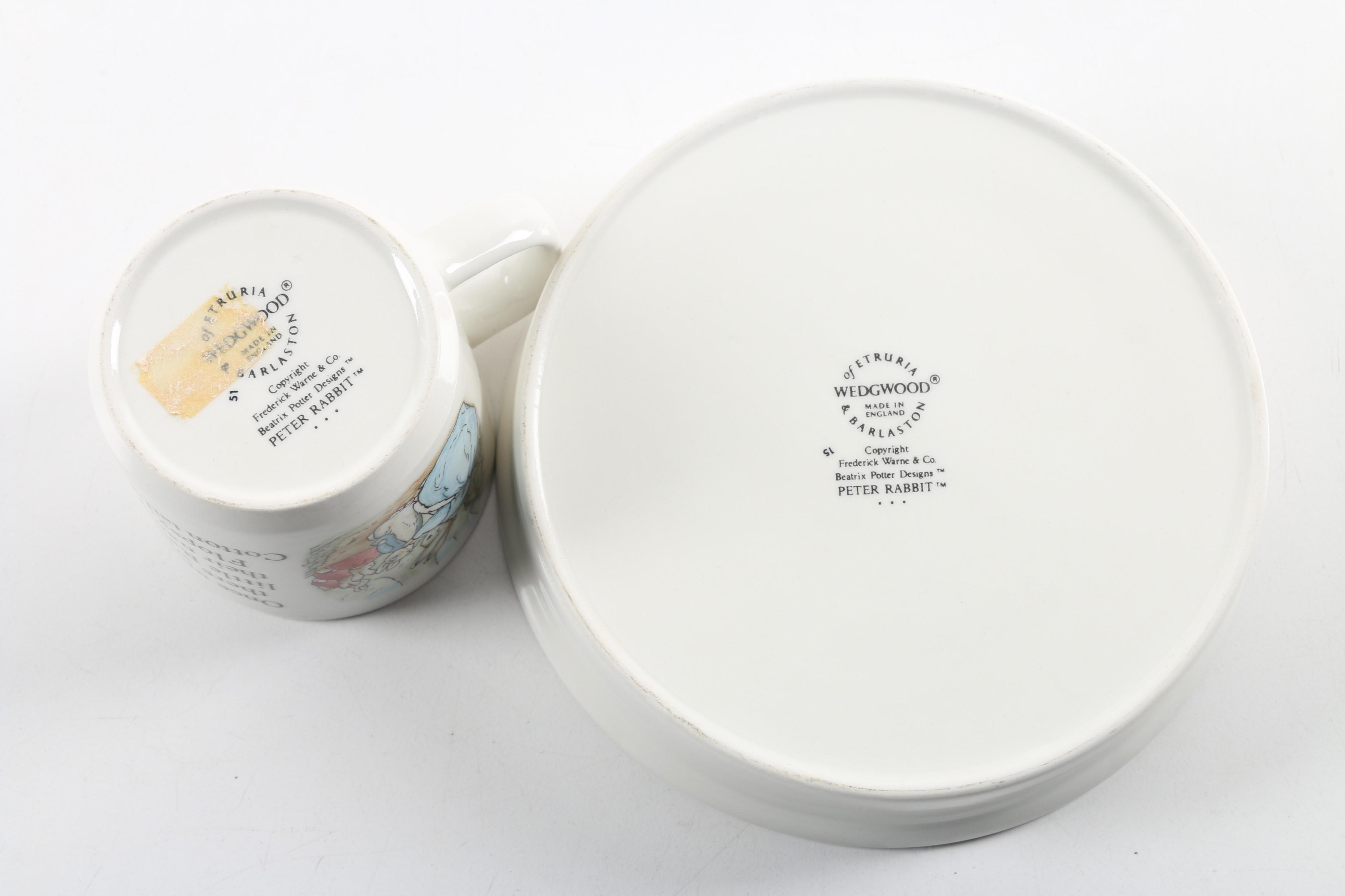 Wedgwood "Peter Rabbit" Plate and Mug