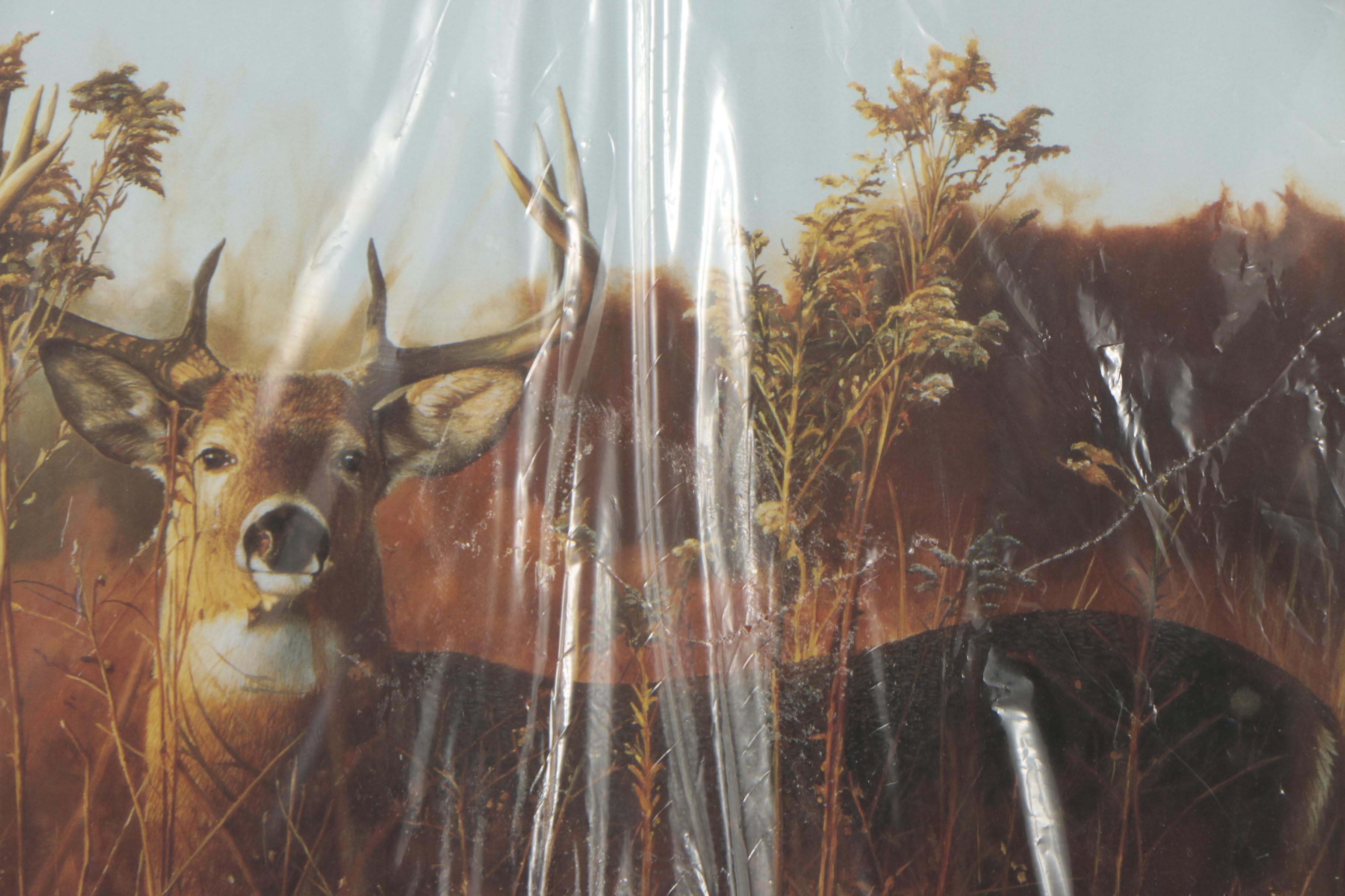 Offset Lithograph Print After Bob Travers with Envelope and Stamp "Full Alert"