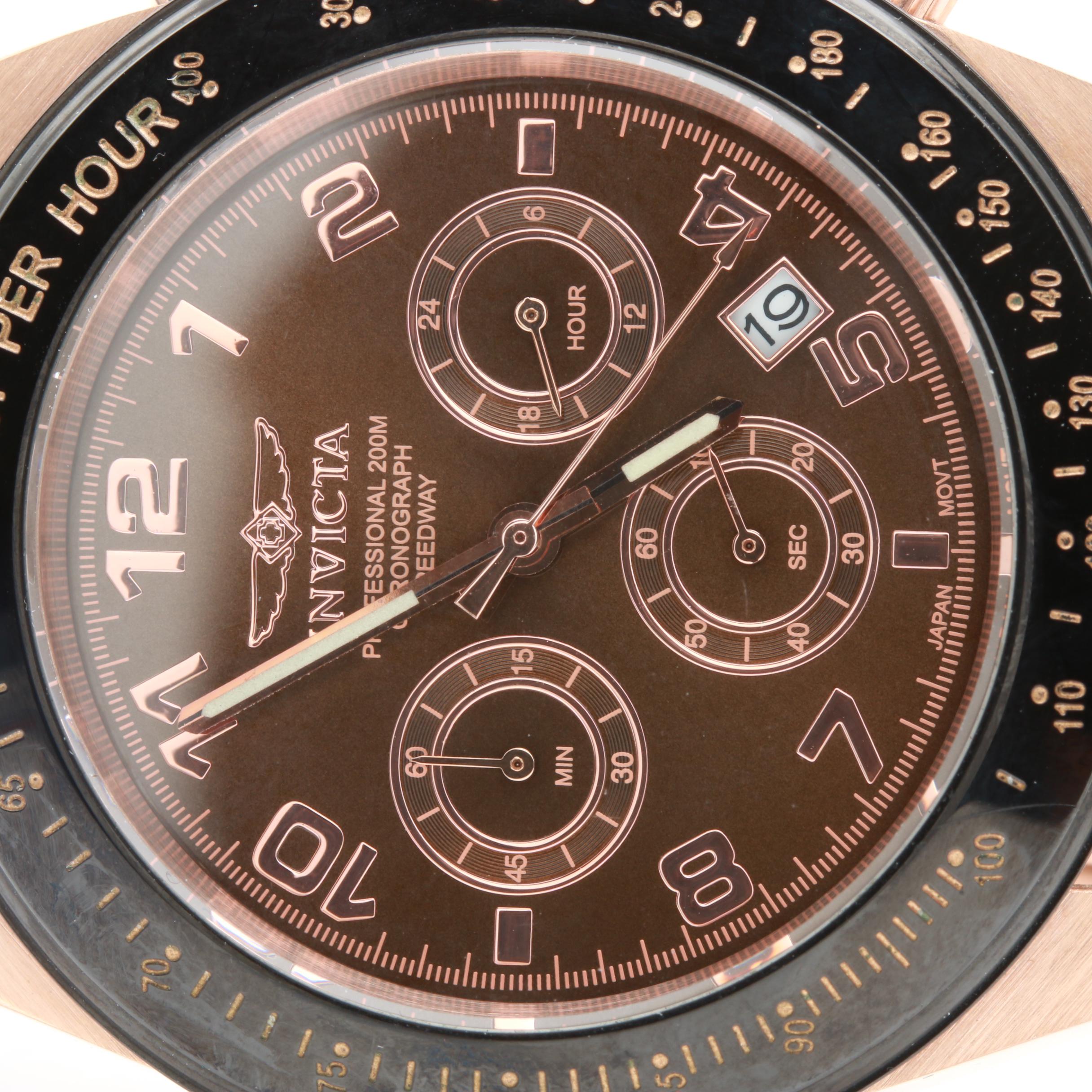 Invicta Speedway Chronograph and Pro Diver Watches