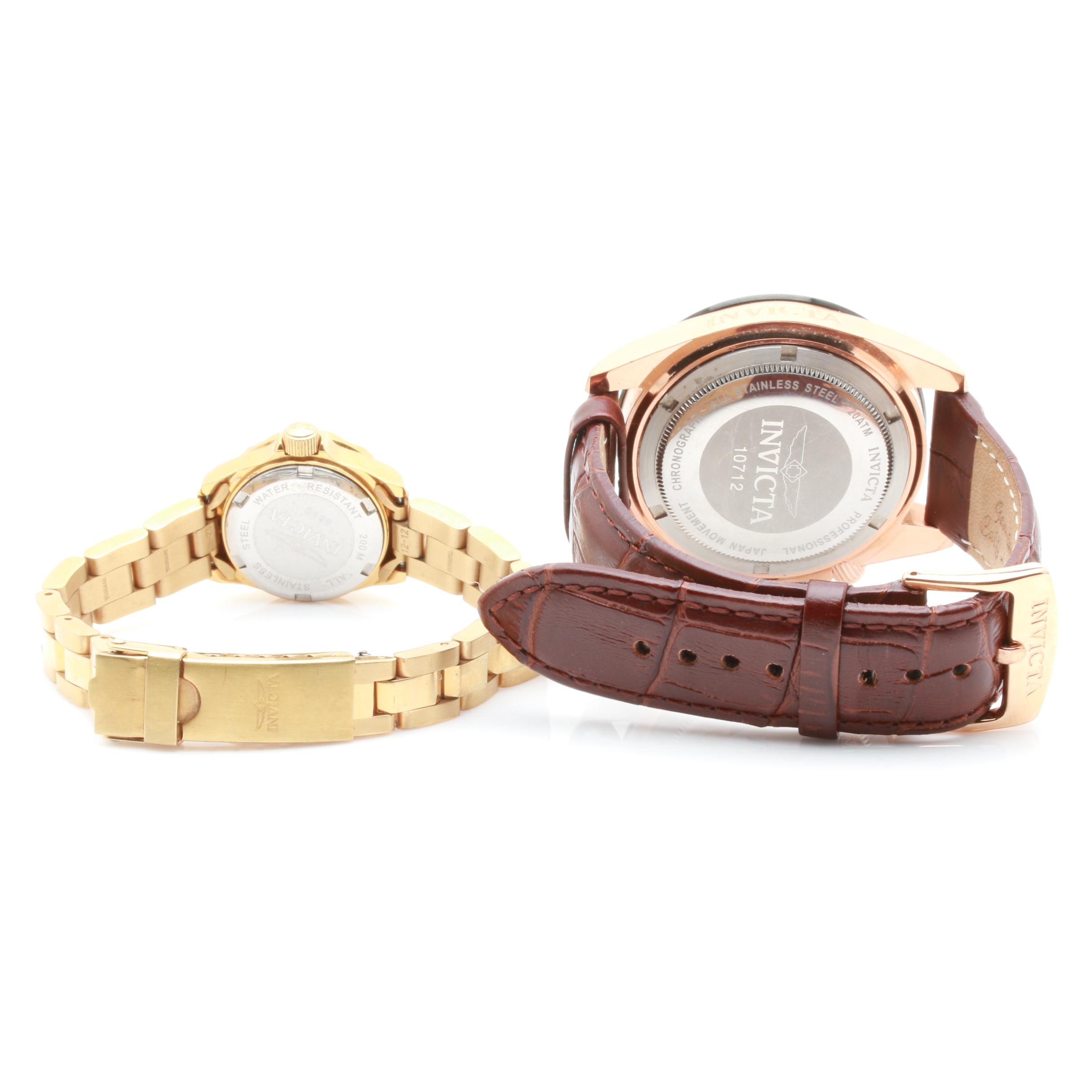 Invicta Speedway Chronograph and Pro Diver Watches