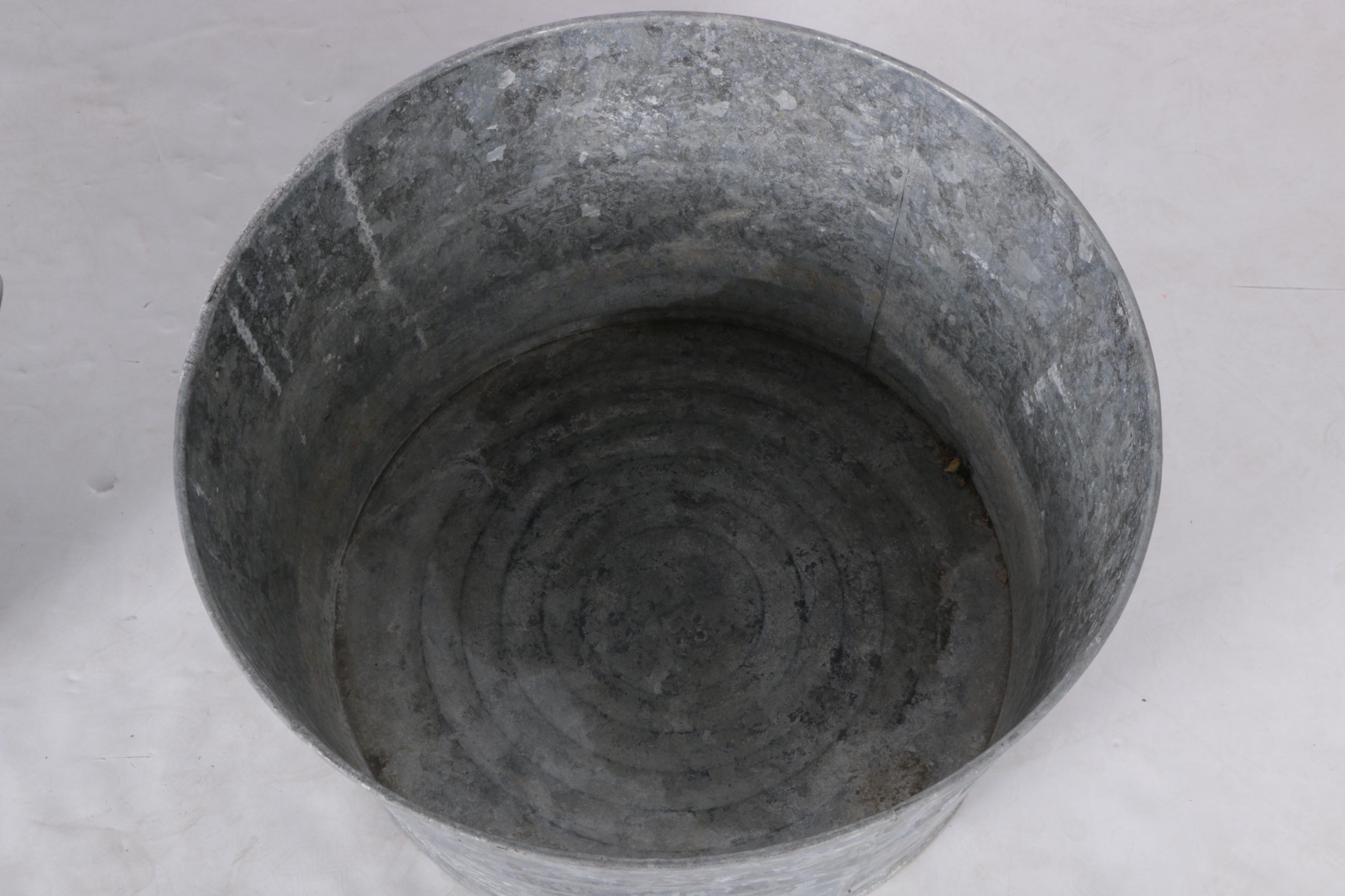 Galvanized Metal Basins
