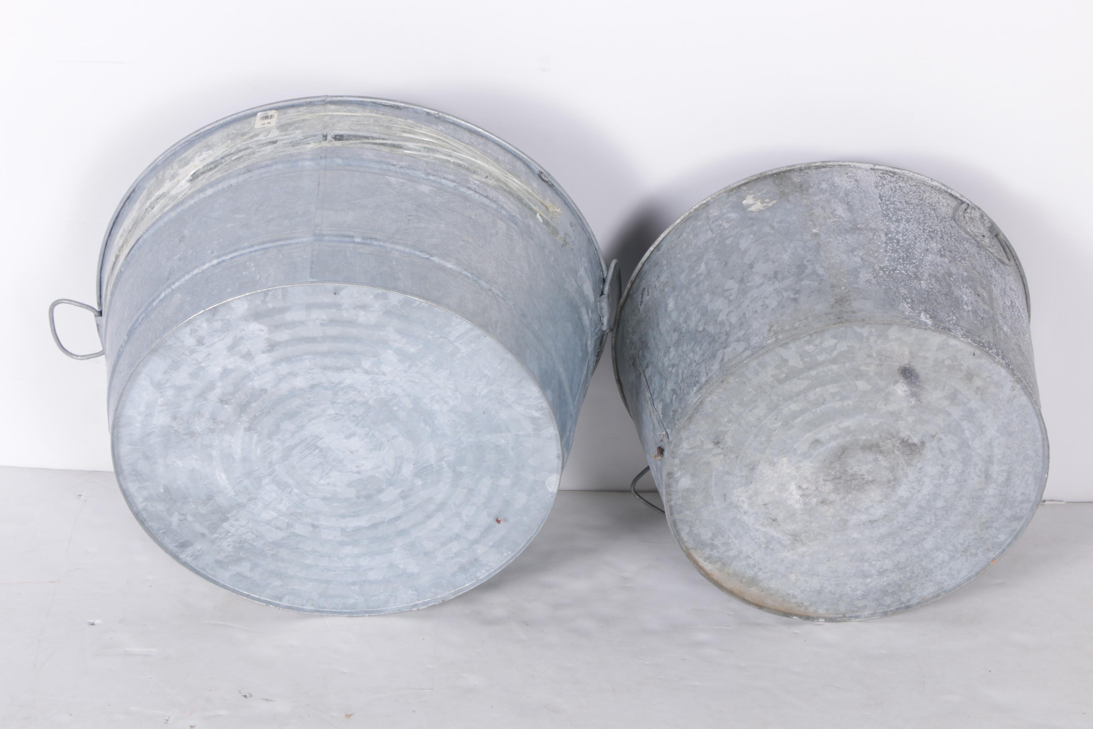 Galvanized Metal Basins