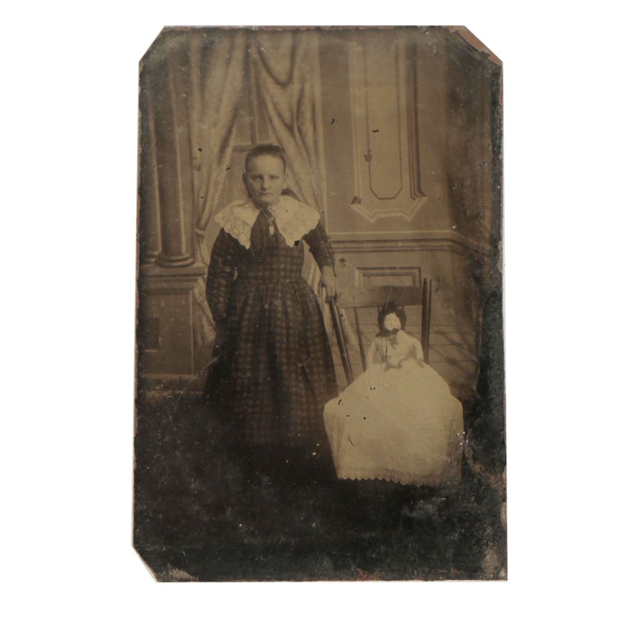 Early 20th-Century Tintype Portrait