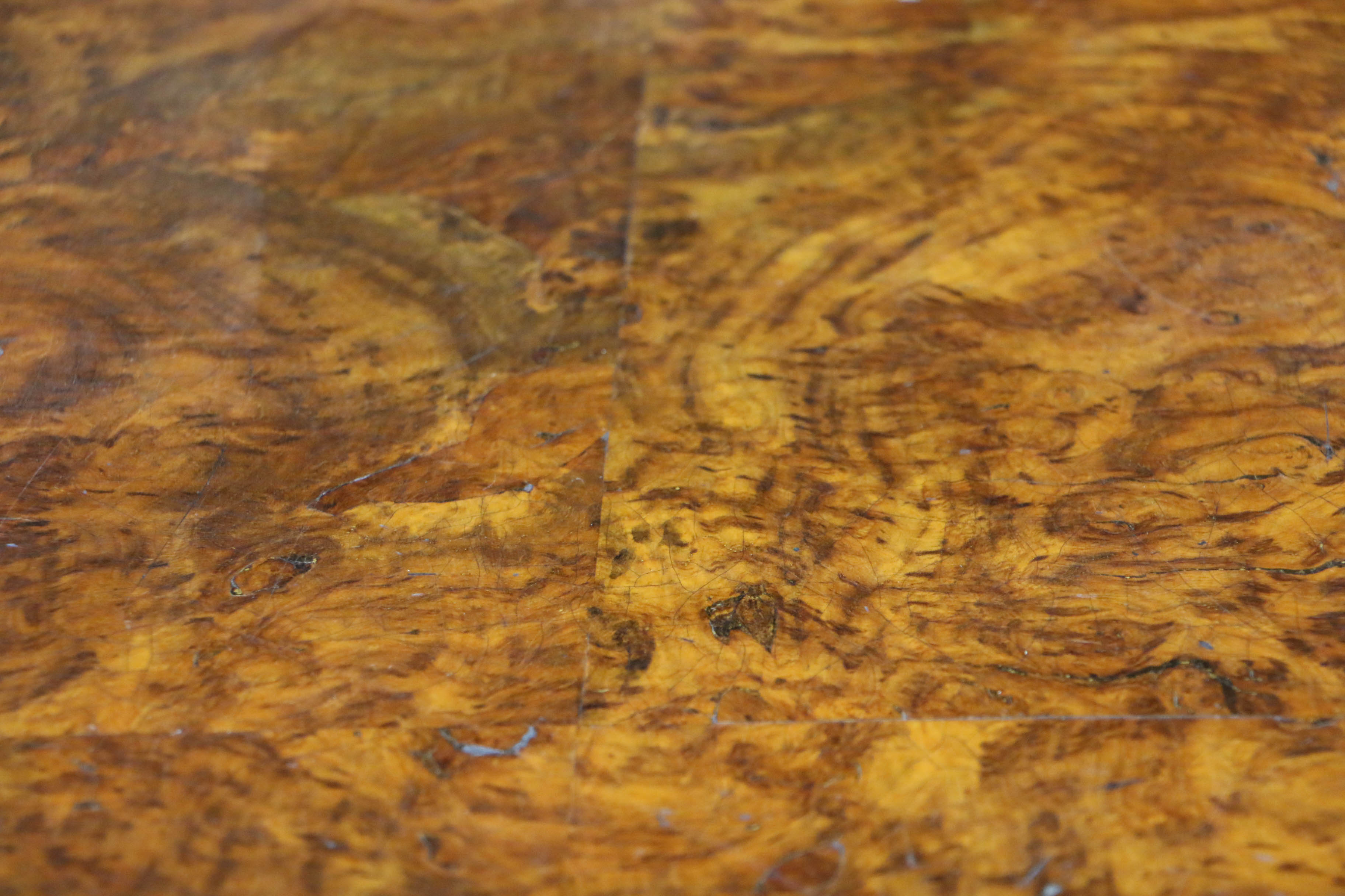 Antique Late Victorian Carved Oak and Circassian Walnut Sideboard by Maple & Co.