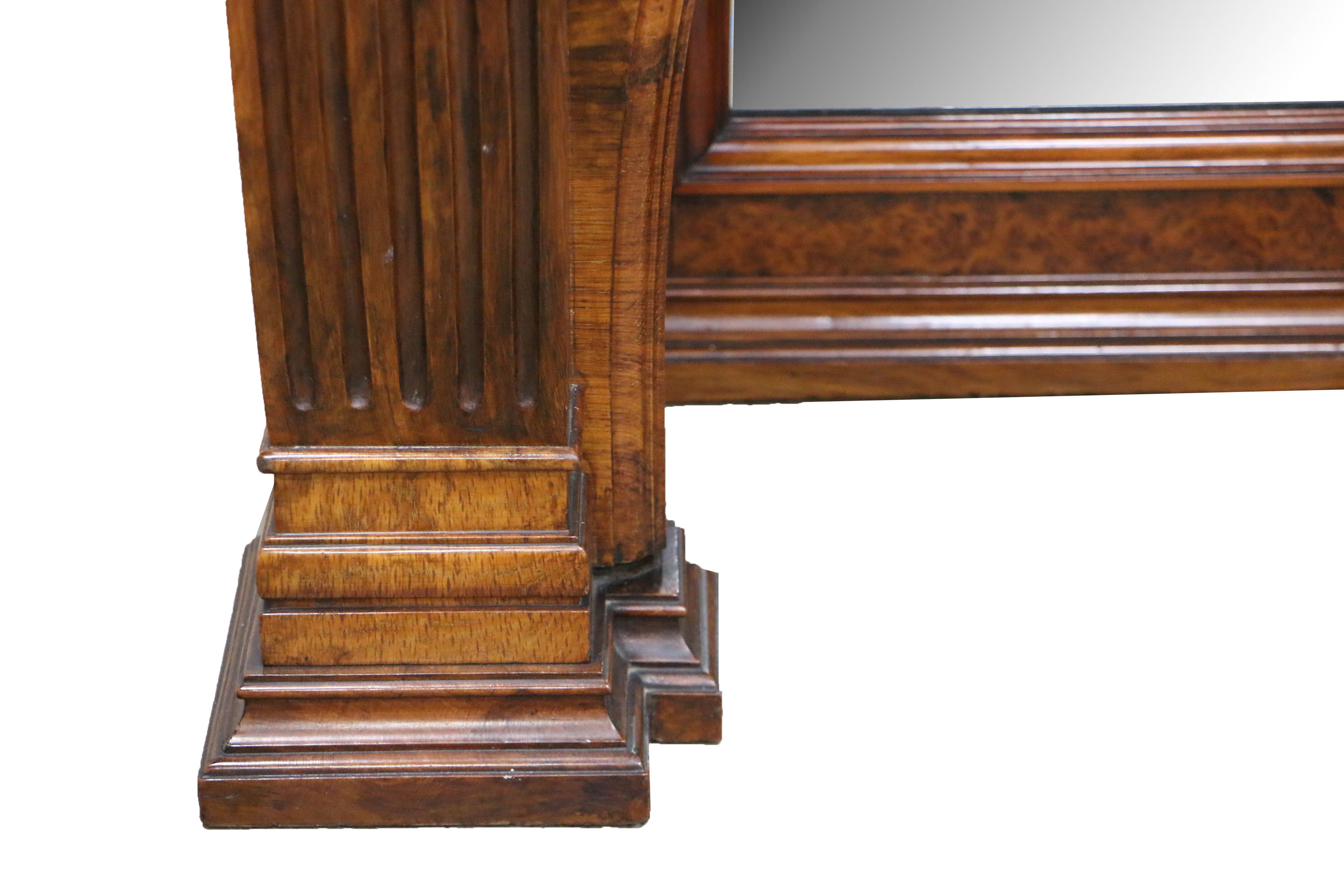 Antique Late Victorian Carved Oak and Circassian Walnut Sideboard by Maple & Co.