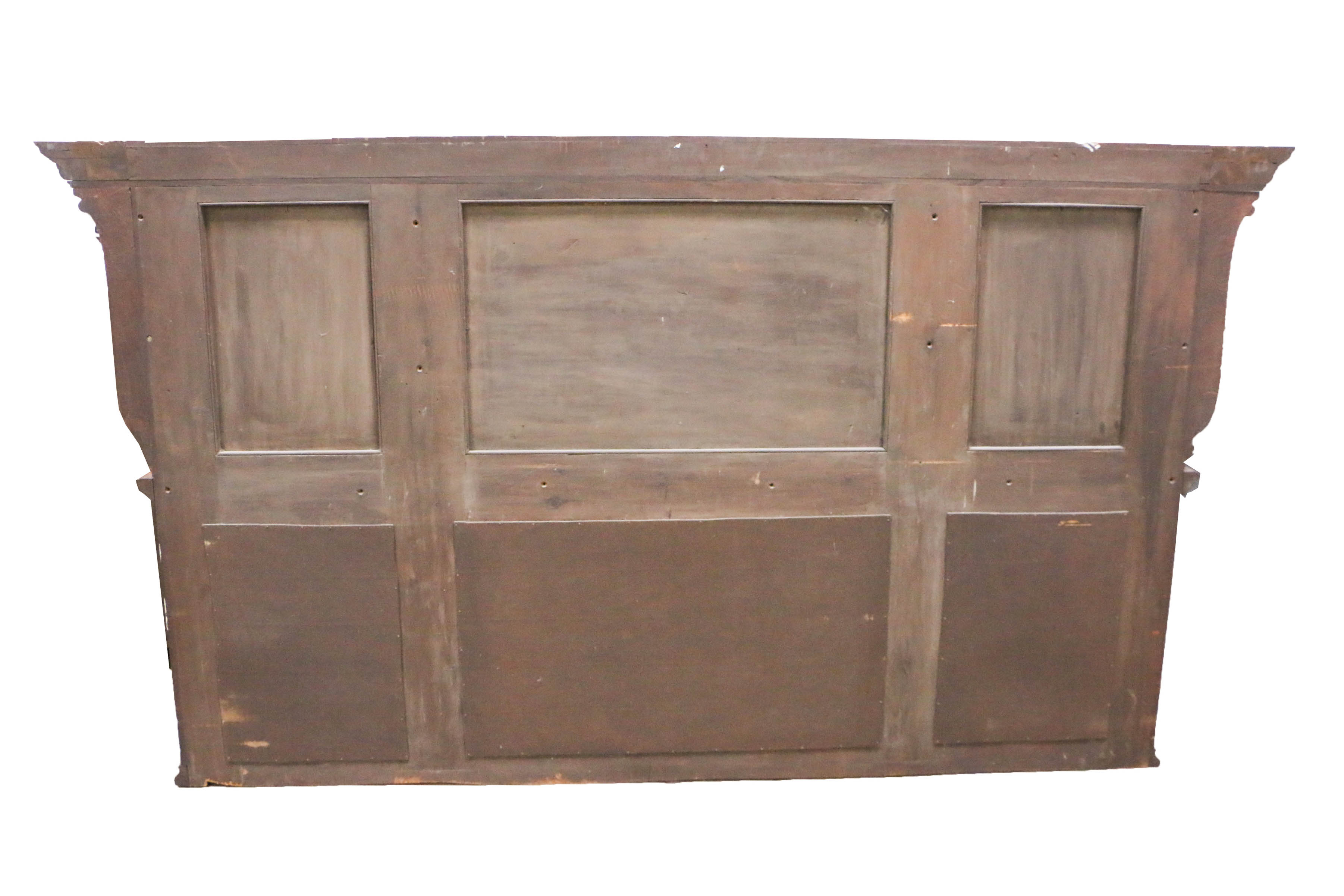 Antique Late Victorian Carved Oak and Circassian Walnut Sideboard by Maple & Co.