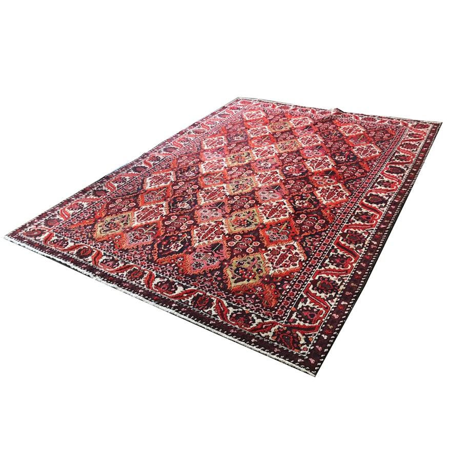 Hand-Knotted Persian Bakhtiari Garden-Panel Area Rug