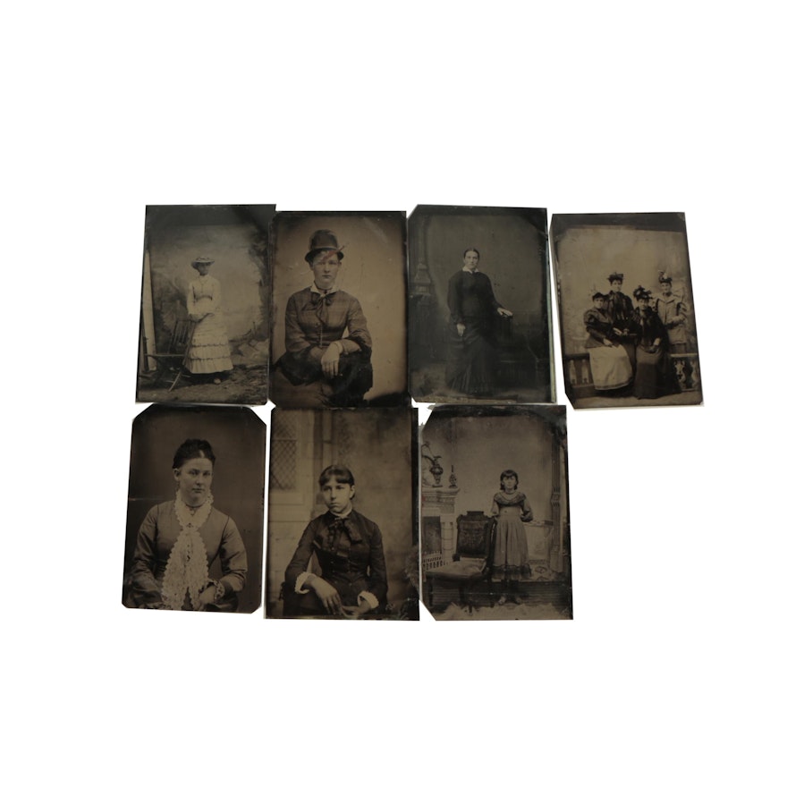 Antique 19th-Century Tintype Photographs