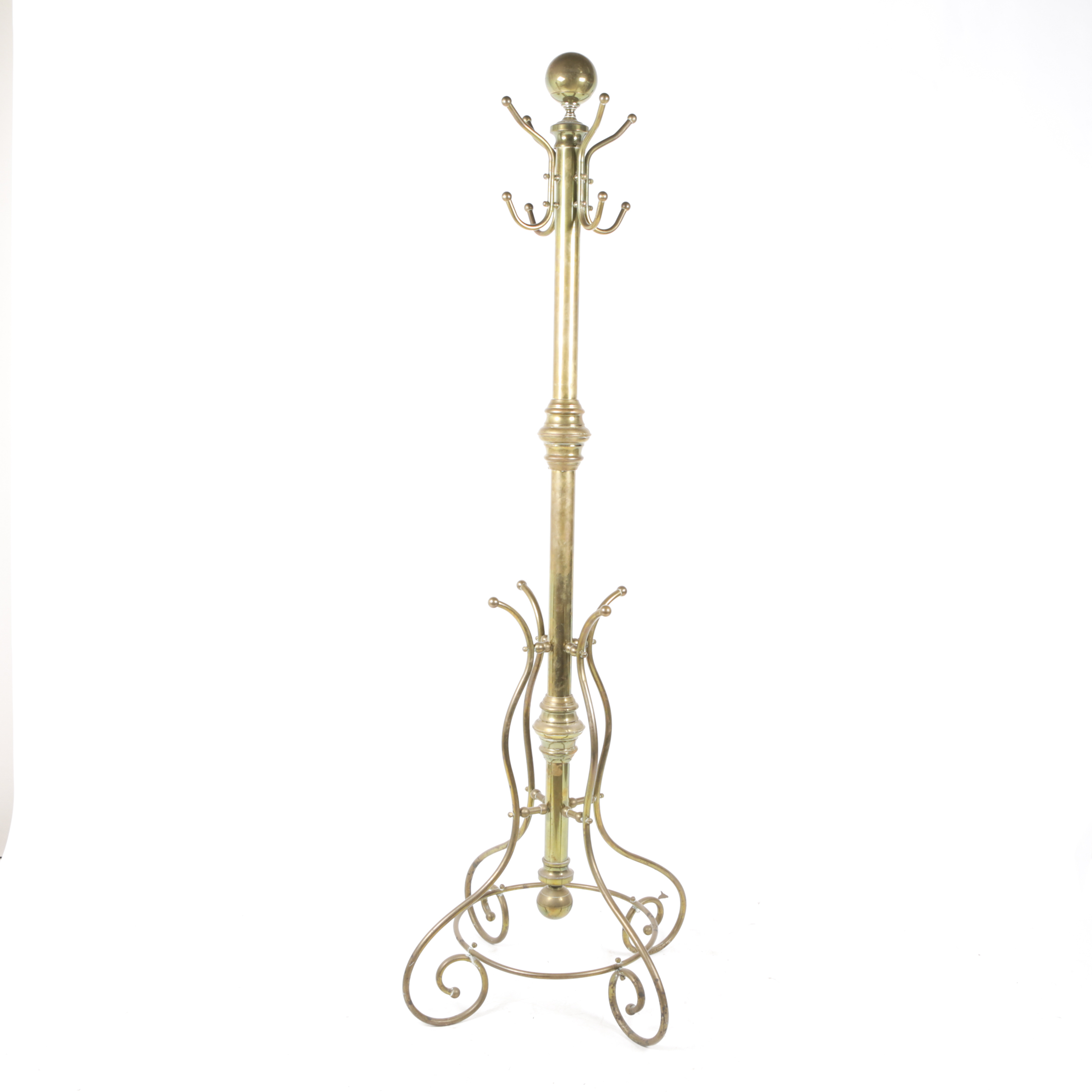 Ornate Brass Coat Rack