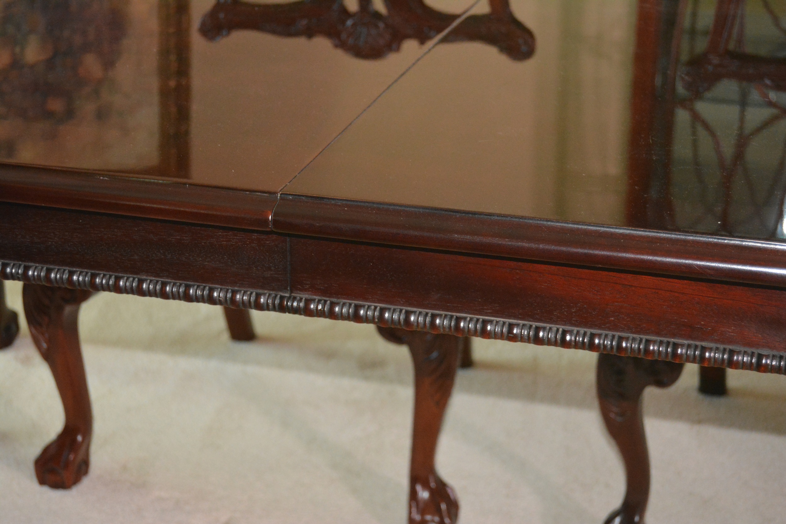 Thomasville Chippendale Style Dining Room Table and Chairs