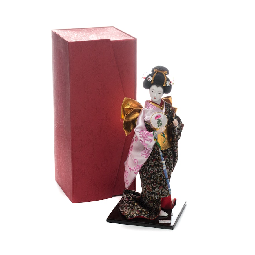 Japanese Doll with Stand