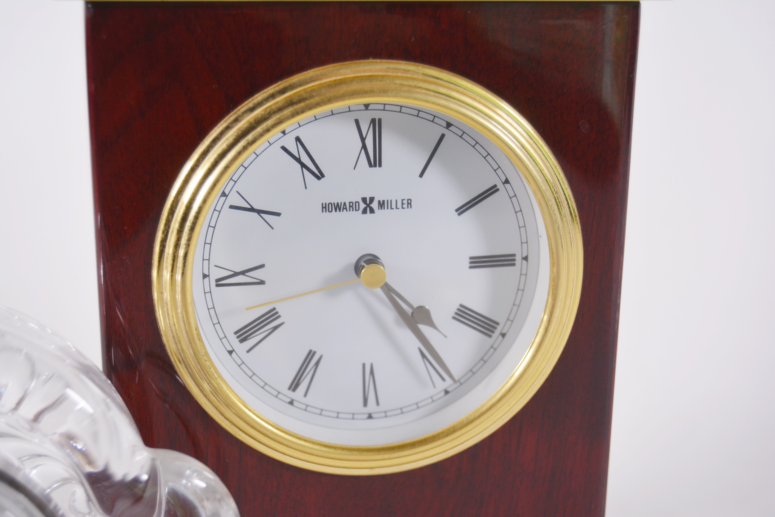 Howard Miller Bracket Clock and Staiger Crystal Desk Clock