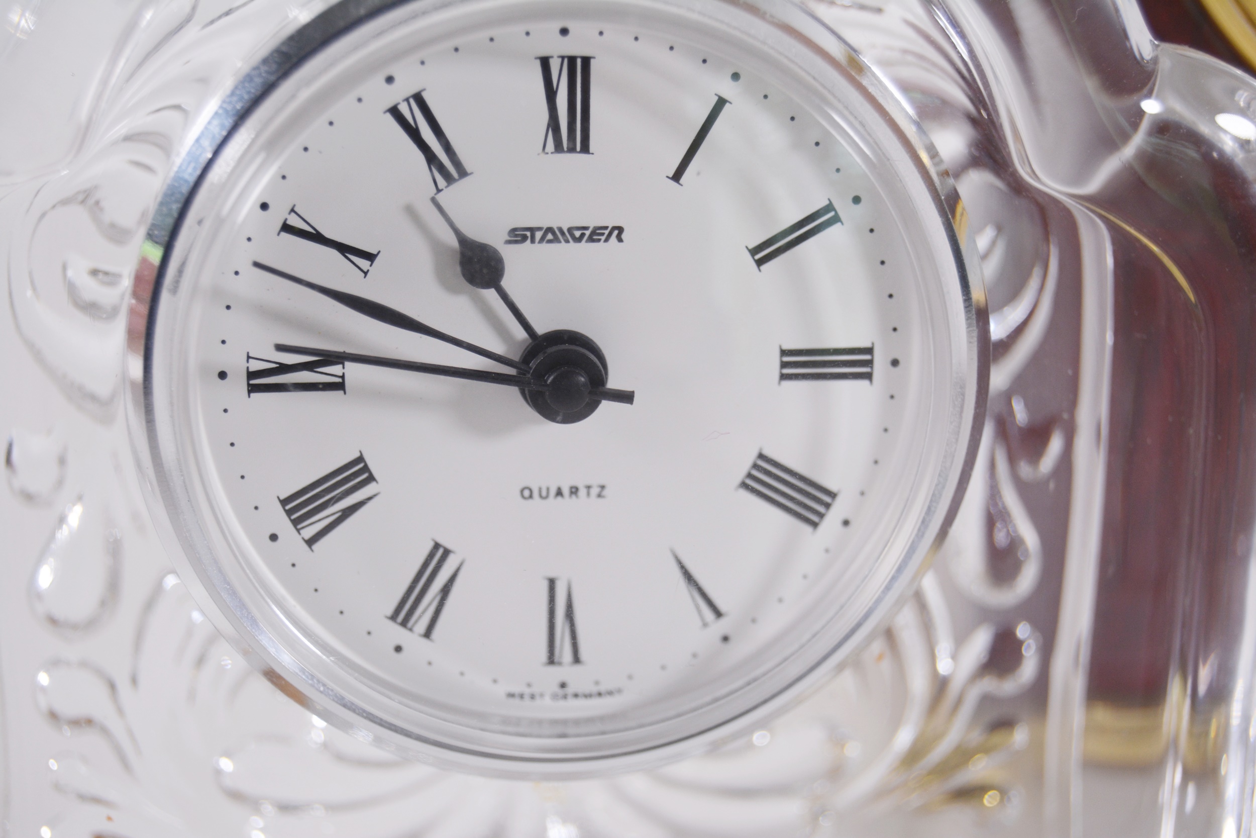 Howard Miller Bracket Clock and Staiger Crystal Desk Clock