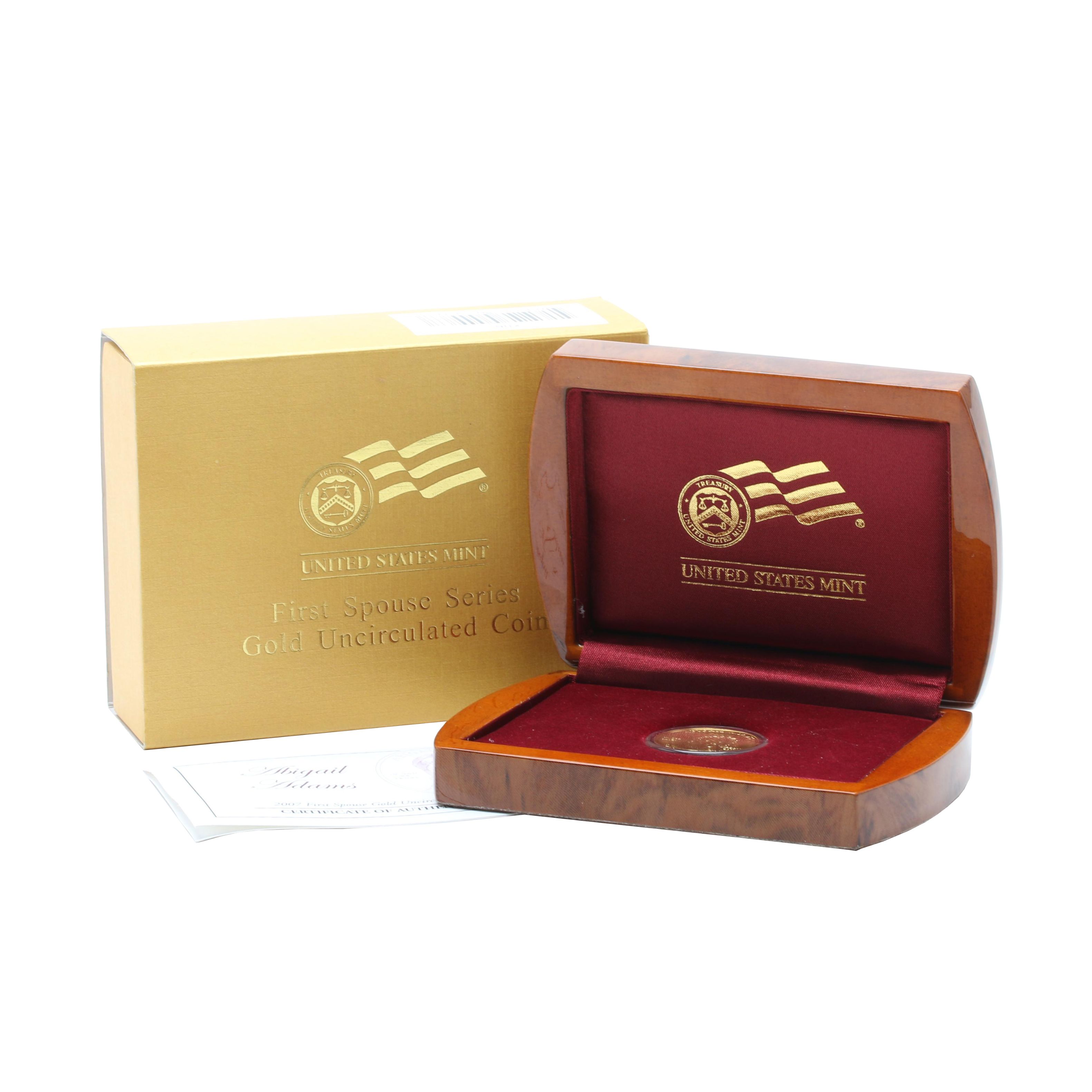 2007-W First Spouse Abigail Adams $10 Gold Bullion Coin