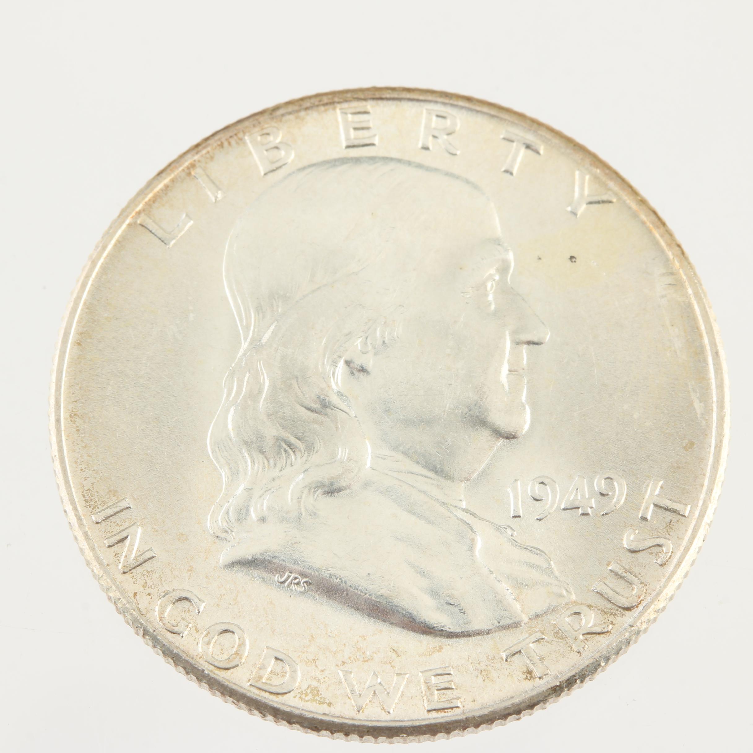 1949 Franklin Silver Half Dollar