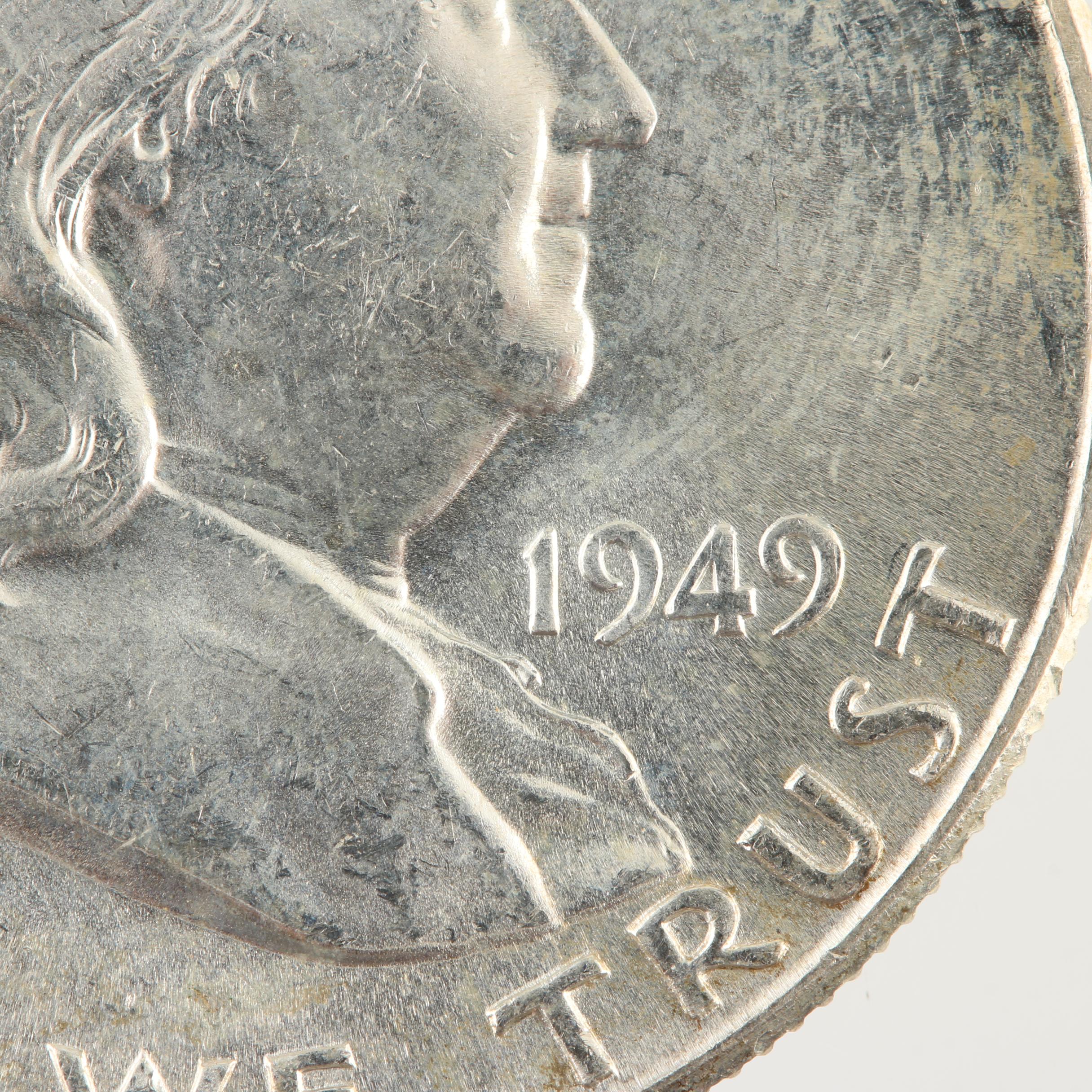 1949 Franklin Silver Half Dollar