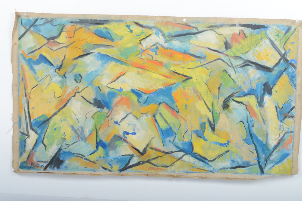 Signed James Yoko Painting "Virginia Mountains"