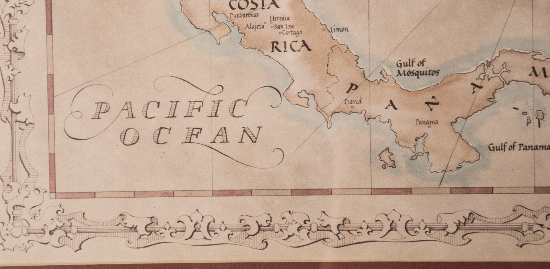 Carnes Lafferty Map of The Caribbean
