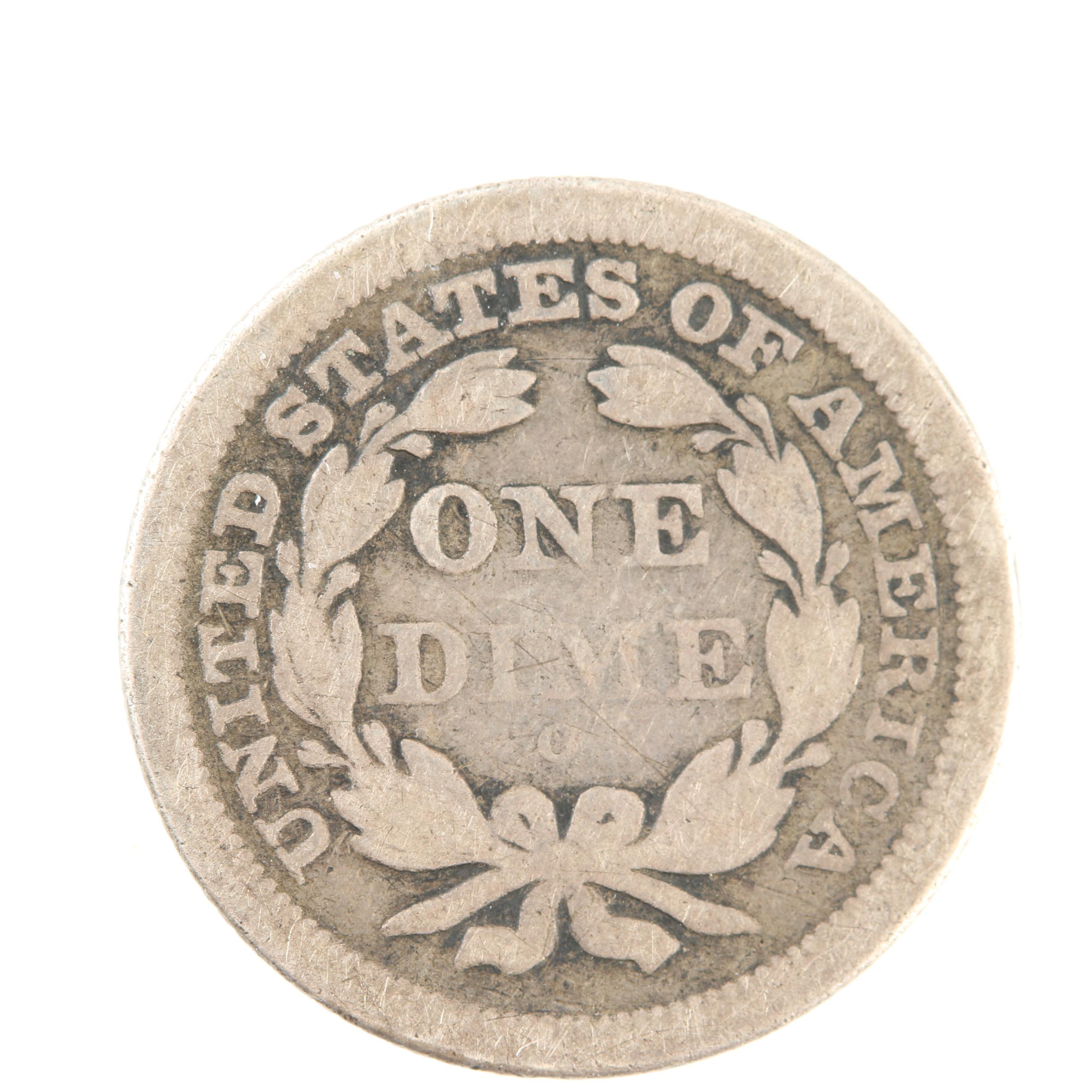 1841-O Seated Liberty Silver Dime