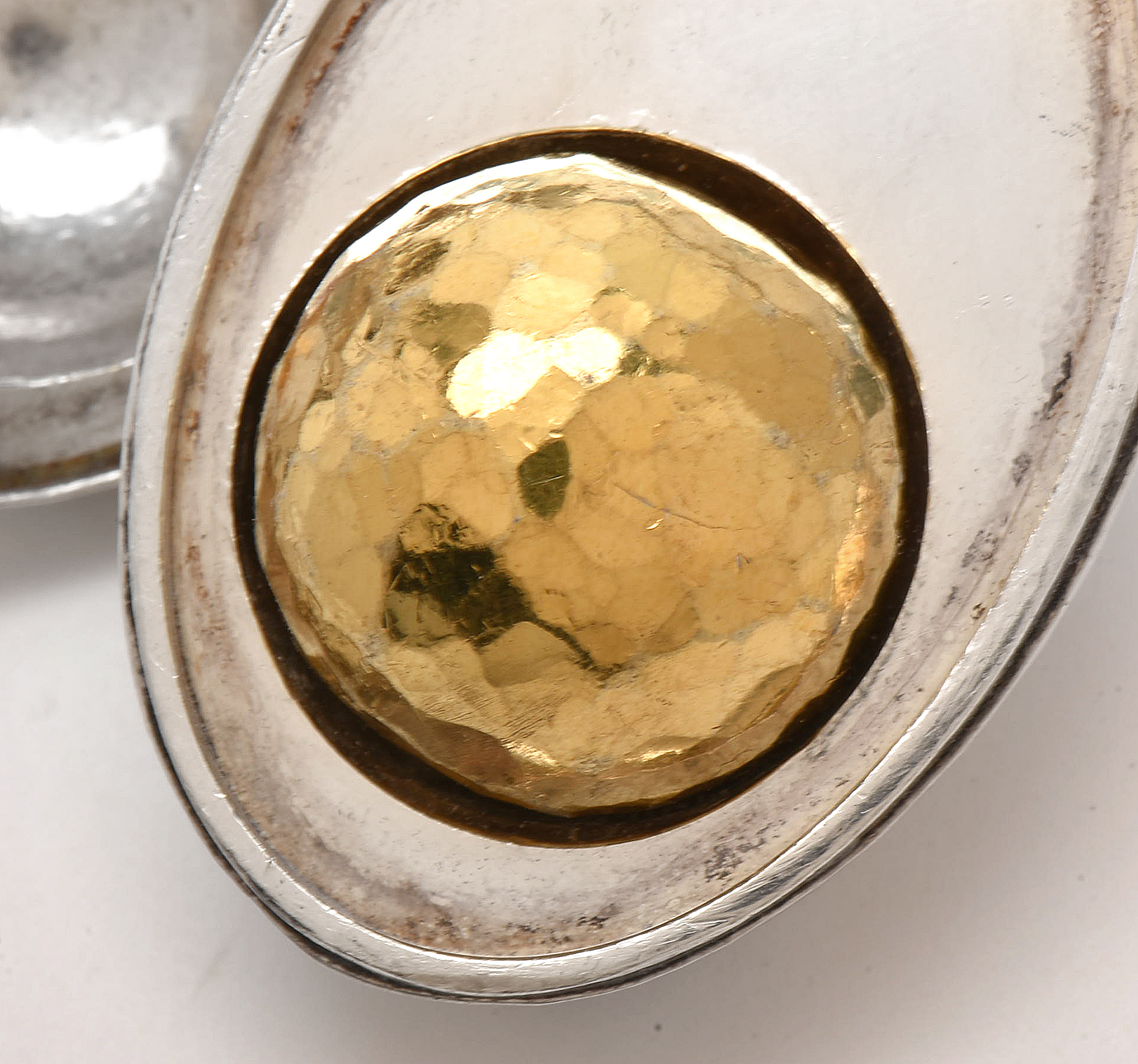 Pure Silver and 24K Yellow Gold Egg