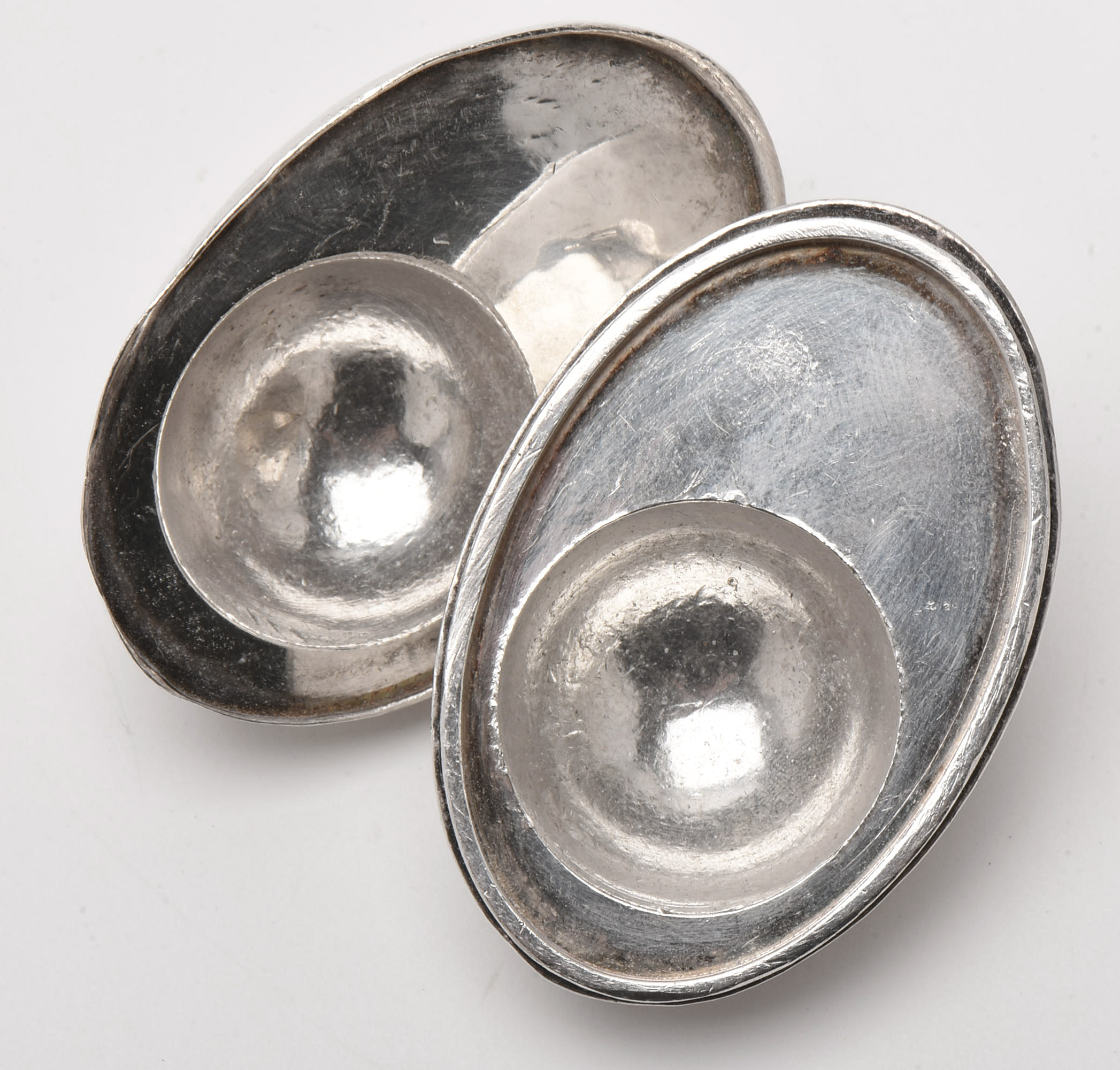 Pure Silver and 24K Yellow Gold Egg