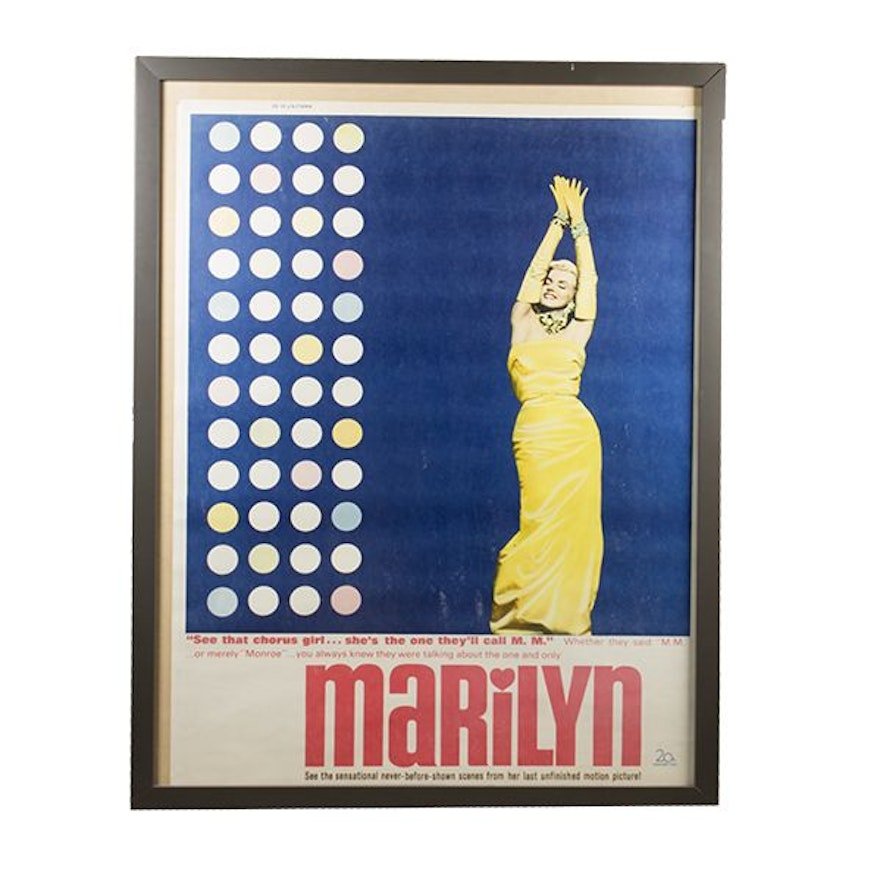 Reproduction Print Film Poster for "Marilyn"