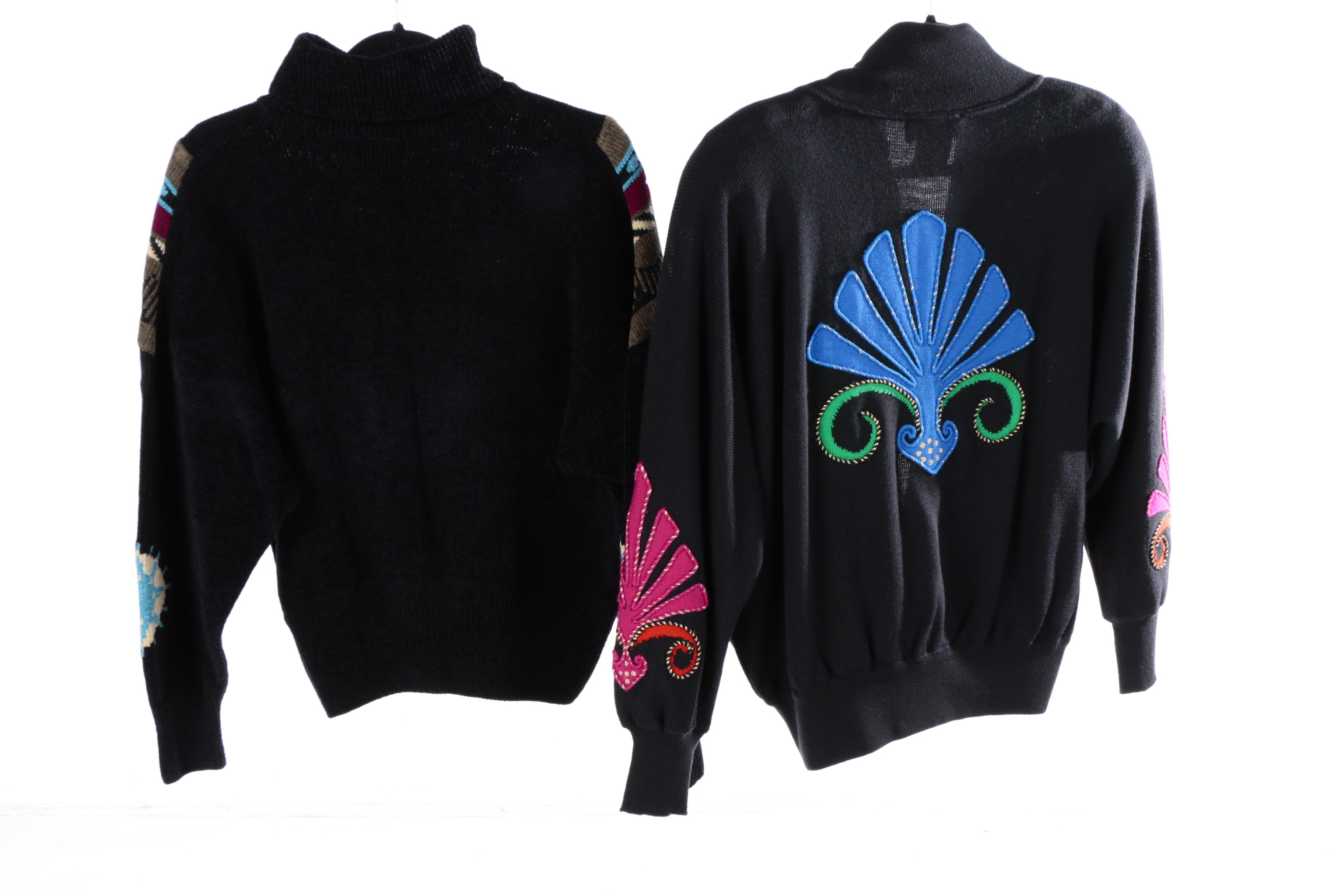 Women's Laurèl Black Cardigans and Sweater