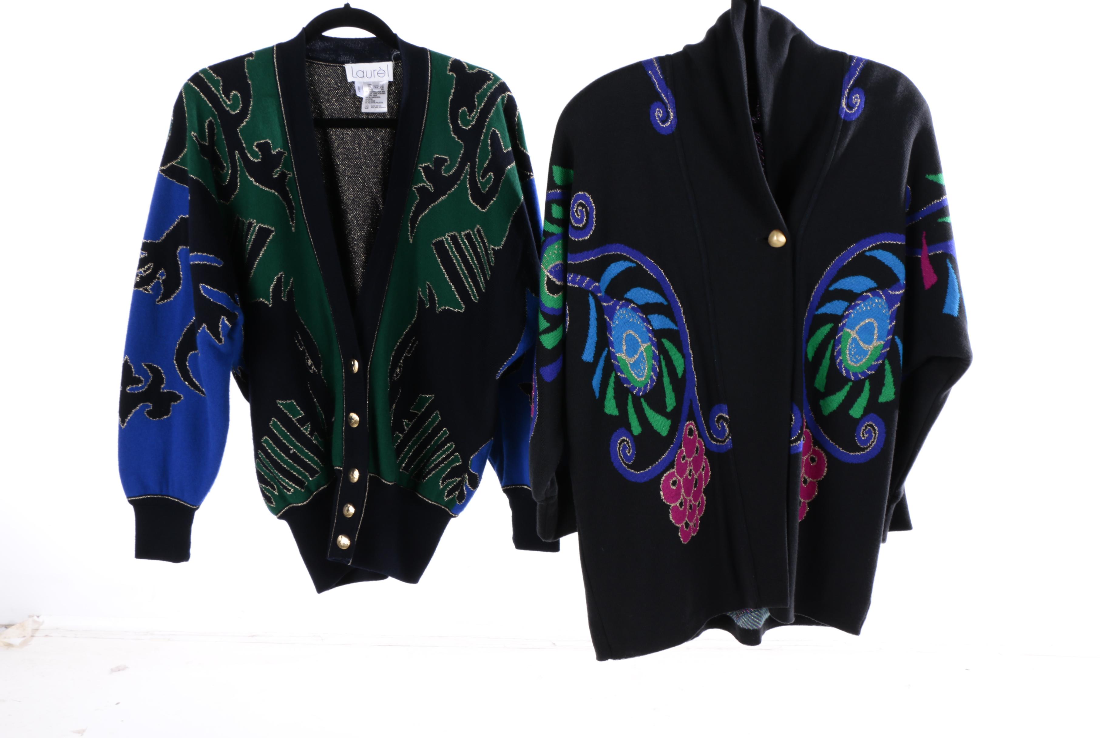 Women's Laurèl Black Cardigans and Sweater