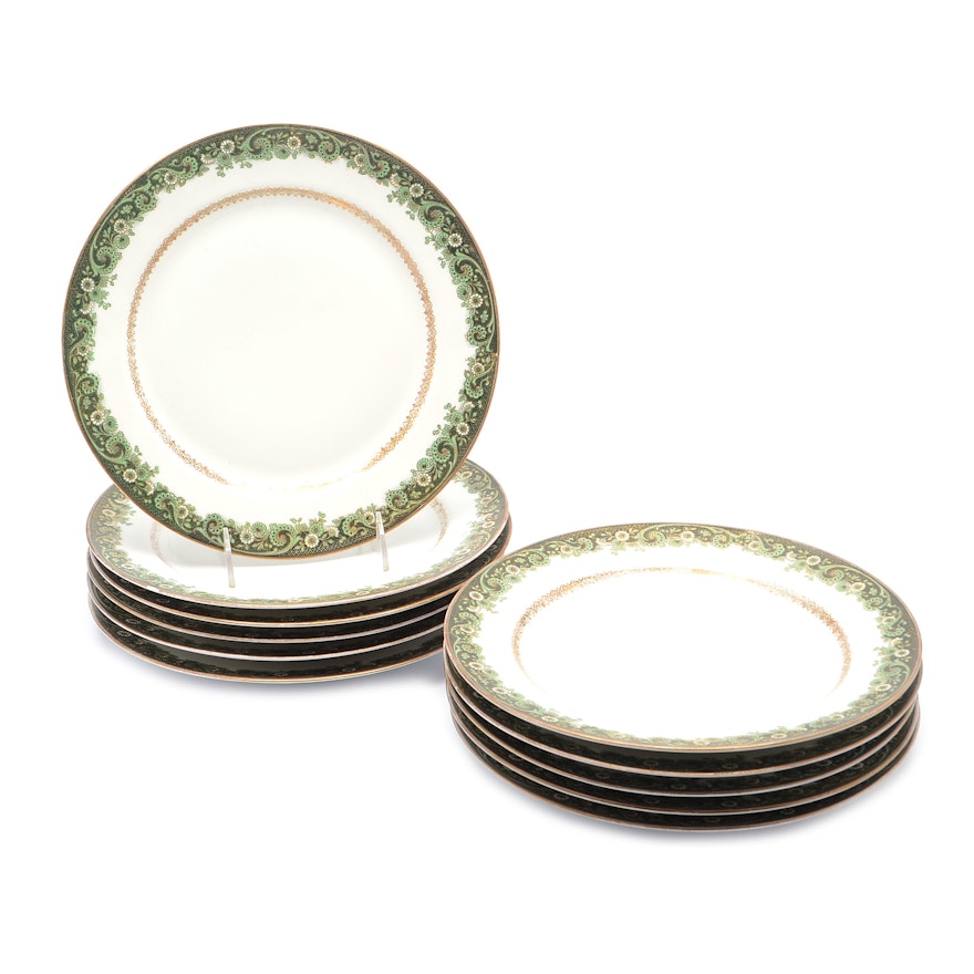 Vintage J. Pouyatt Limoges Porcelain Dinner Plates