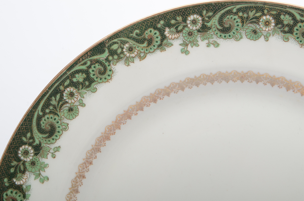 Vintage J. Pouyatt Limoges Porcelain Dinner Plates