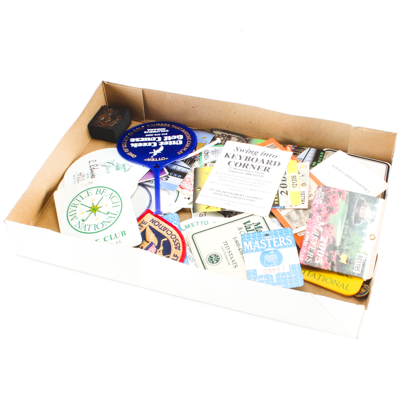 Vintage and Contemporary PGA Touring Badges, Patches, and Passes