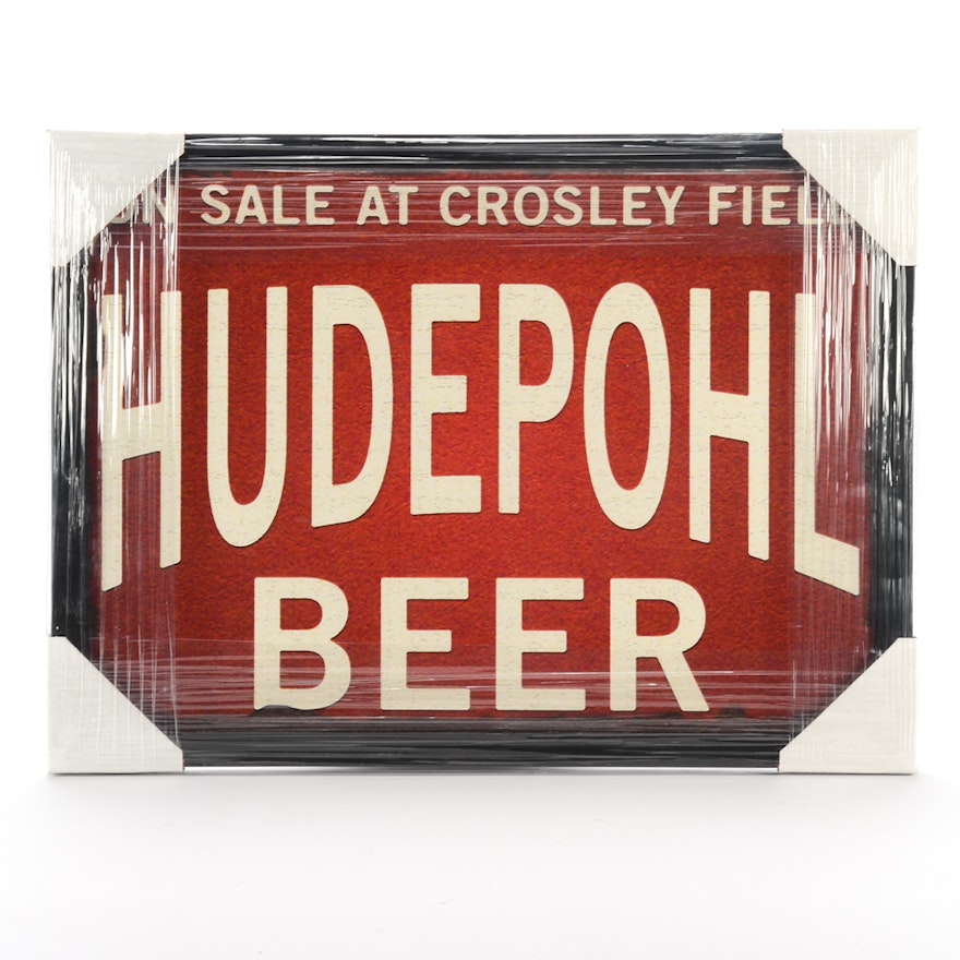 Contemporary Hudepohl and Crosley Field Framed Display