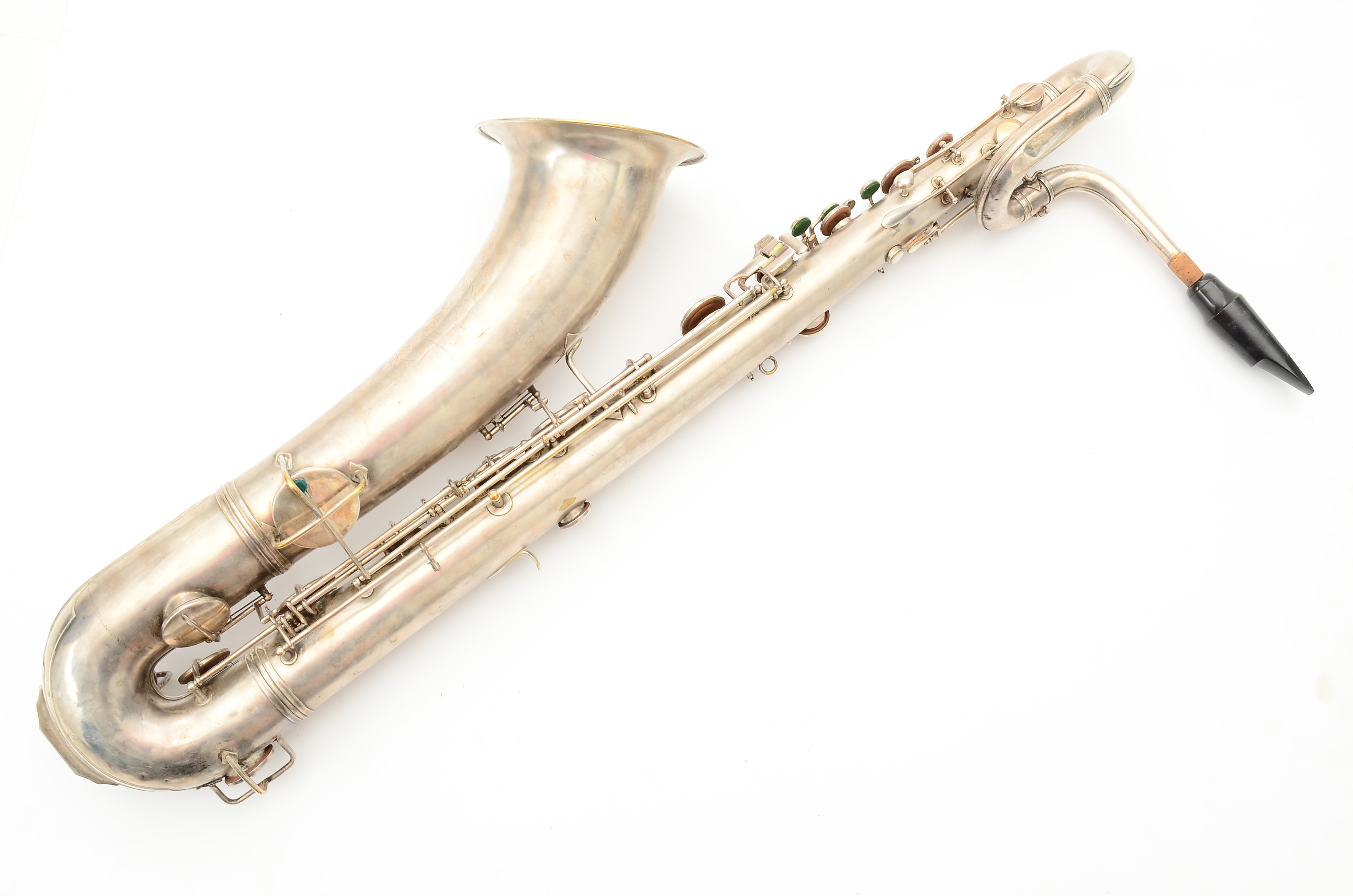 Circa 1914 Conn New Wonder Series Baritone Saxophone with Case