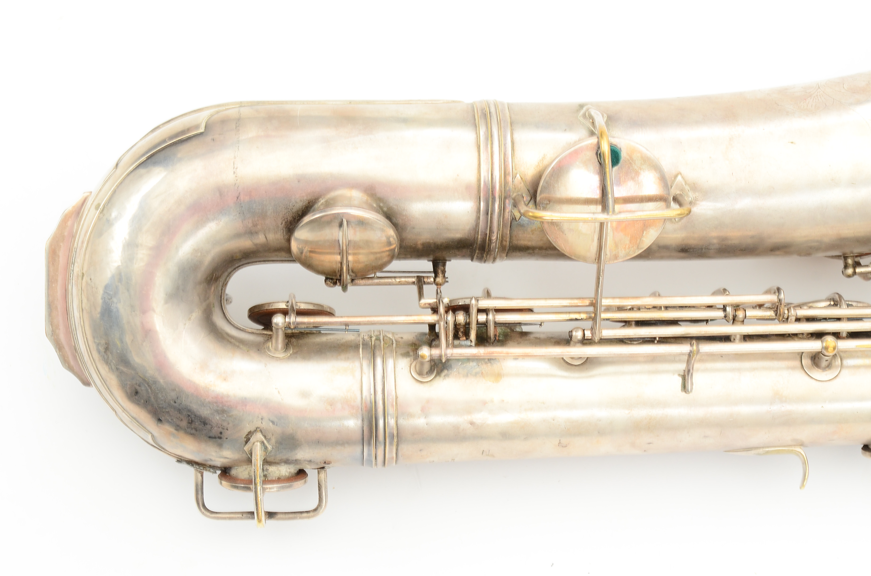 Circa 1914 Conn New Wonder Series Baritone Saxophone with Case