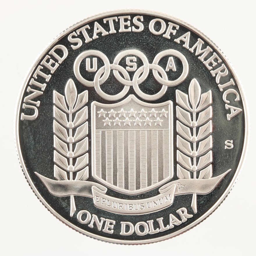 1992-S Olympics Commemorative Proof Silver Dollar