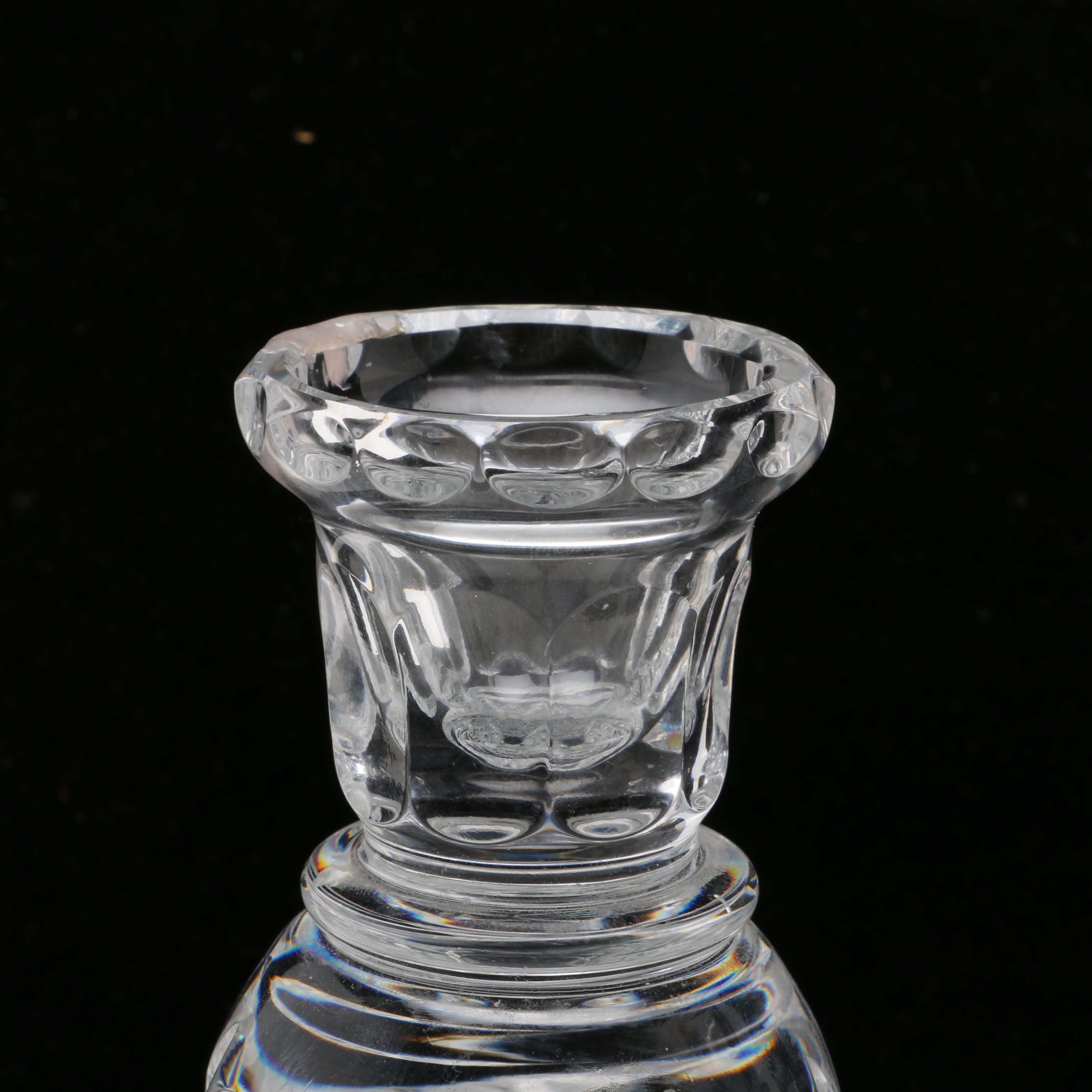 Crystal Pedestal Candlesticks