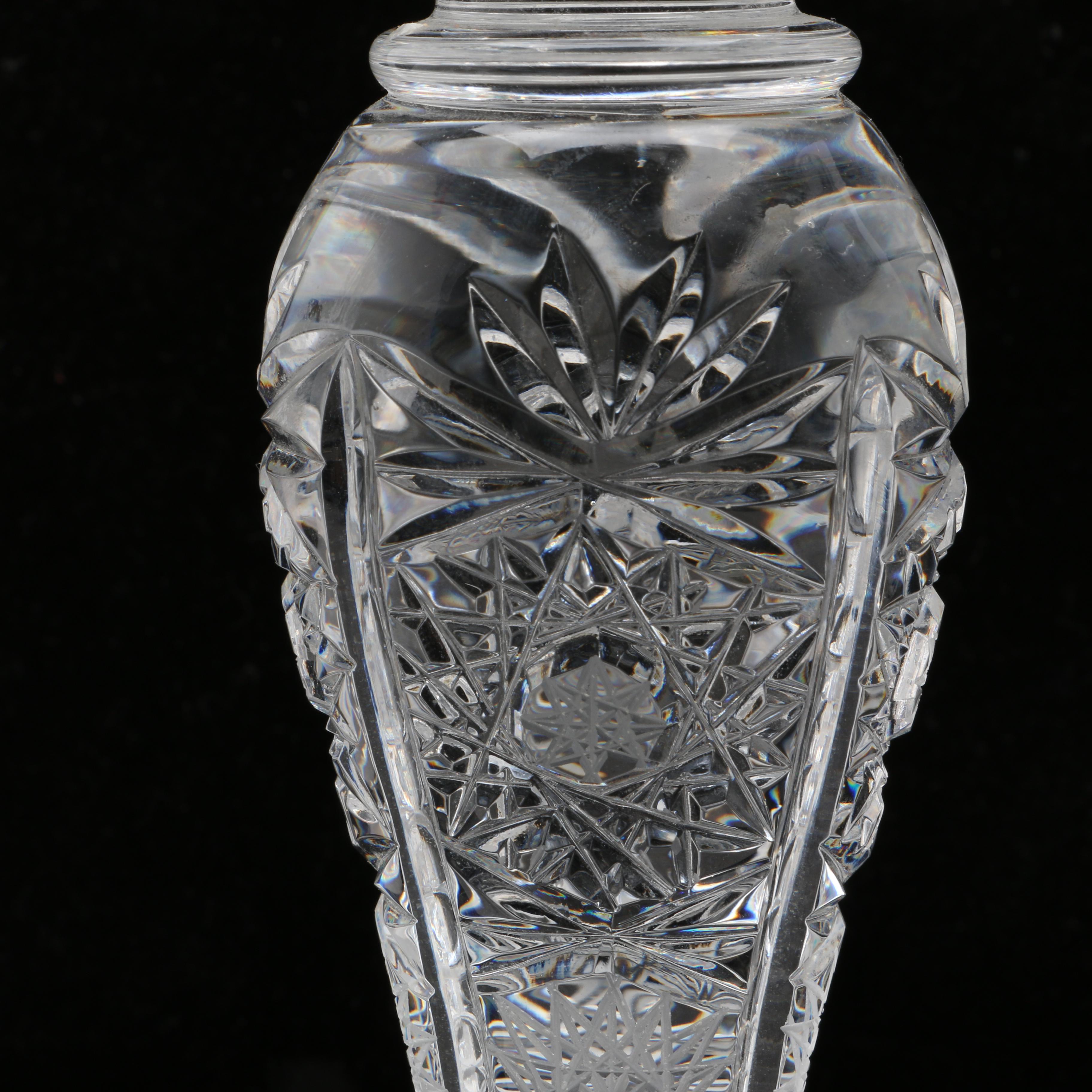 Crystal Pedestal Candlesticks