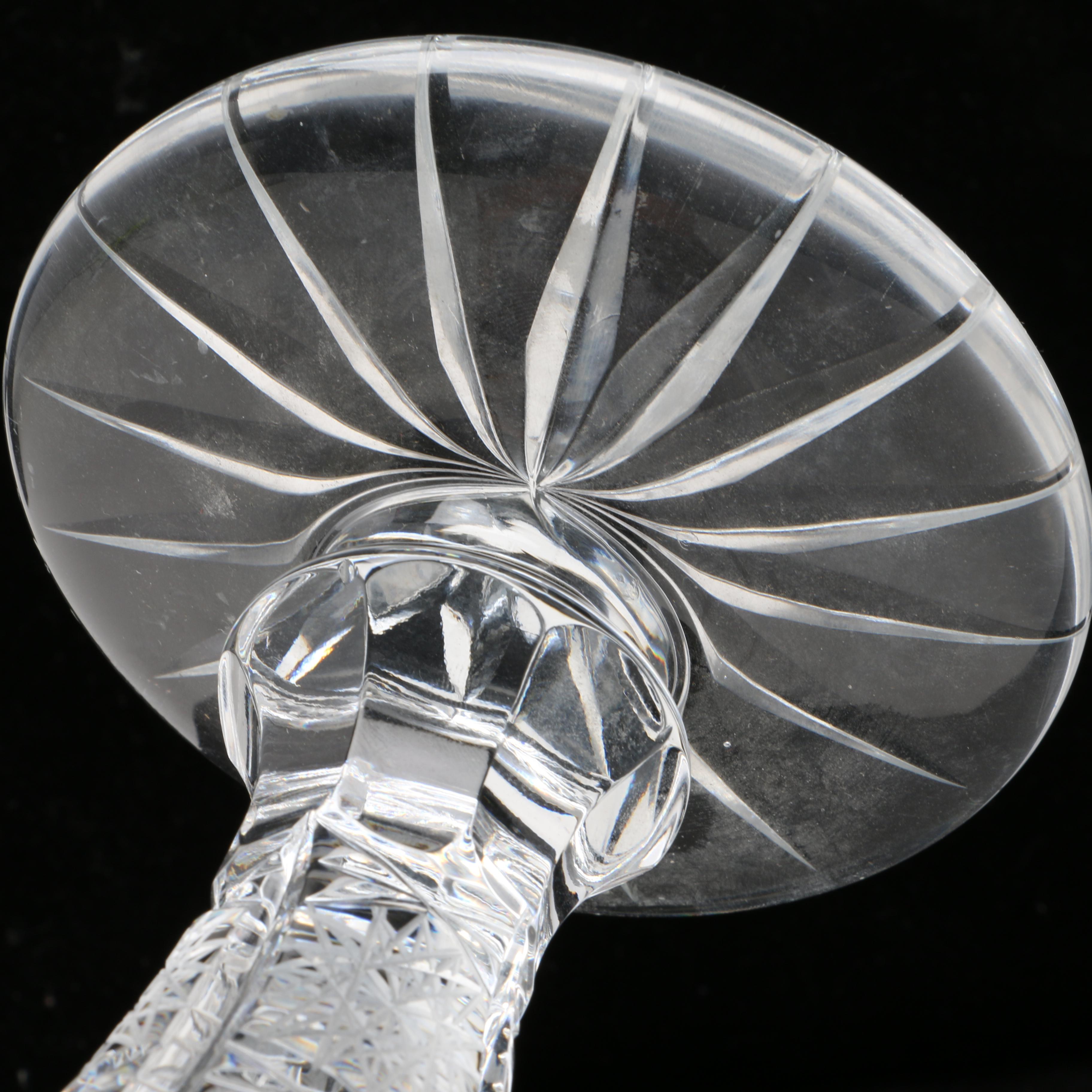 Crystal Pedestal Candlesticks