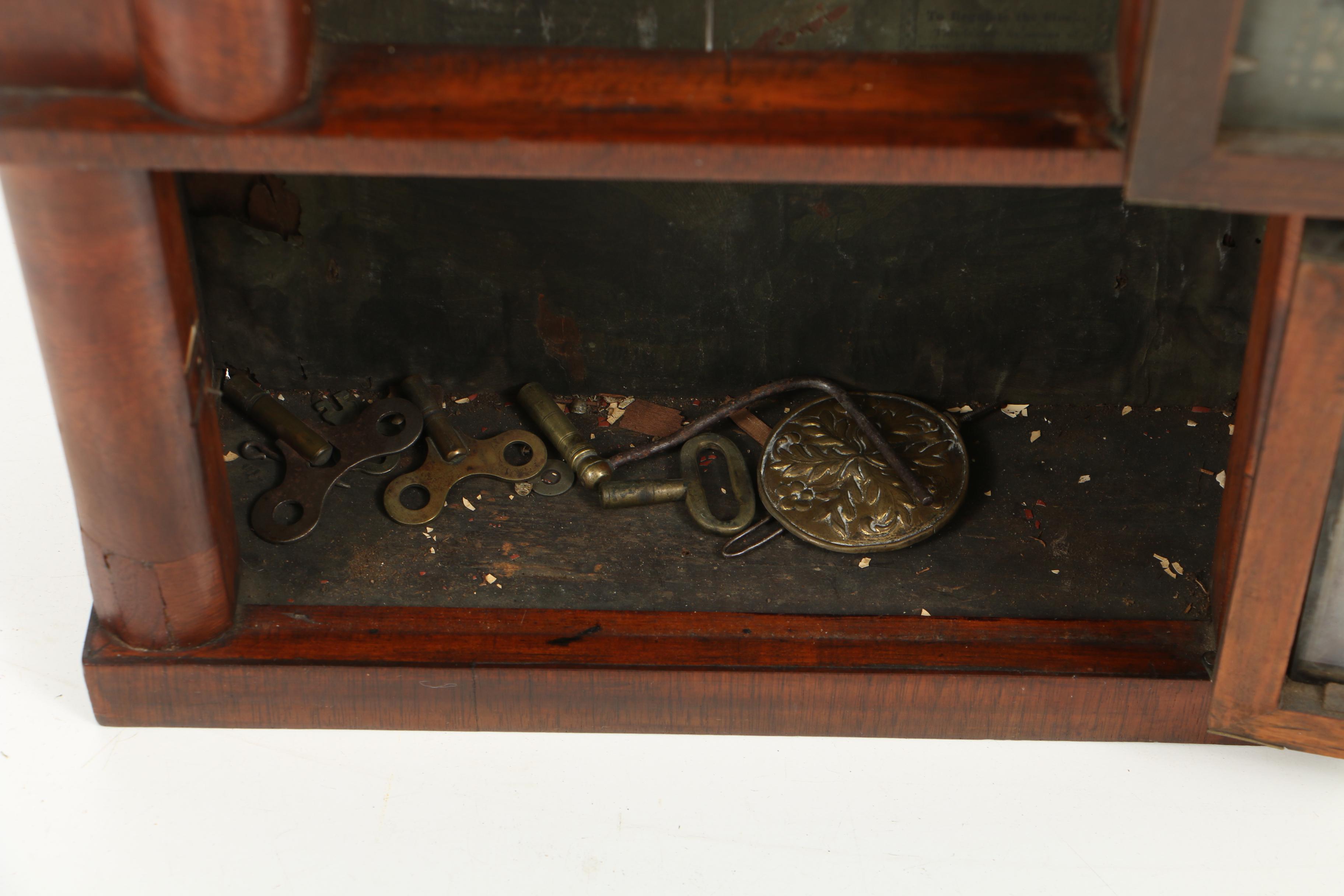 Antique Terry & Andrews Mahogany Steeple-on-Steeple Shelf Clock