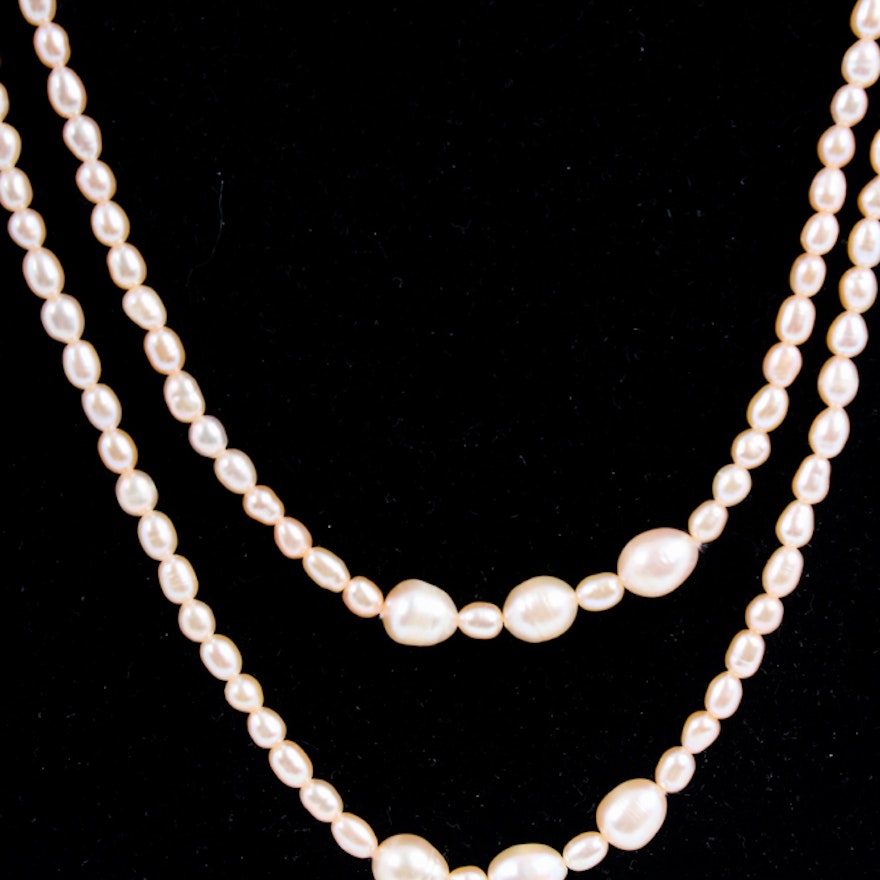 Pink Cultured Freshwater Pearl Necklace