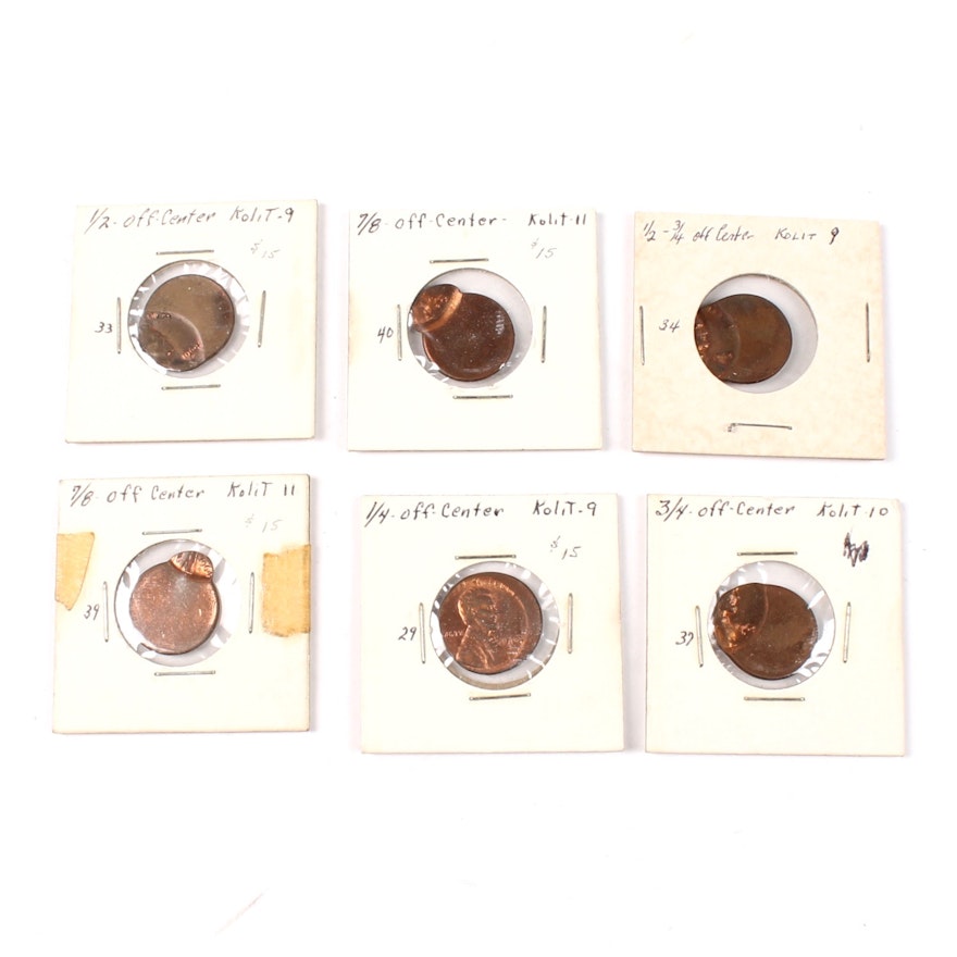 1964-D Mint Error Off-Center Lincoln Cents