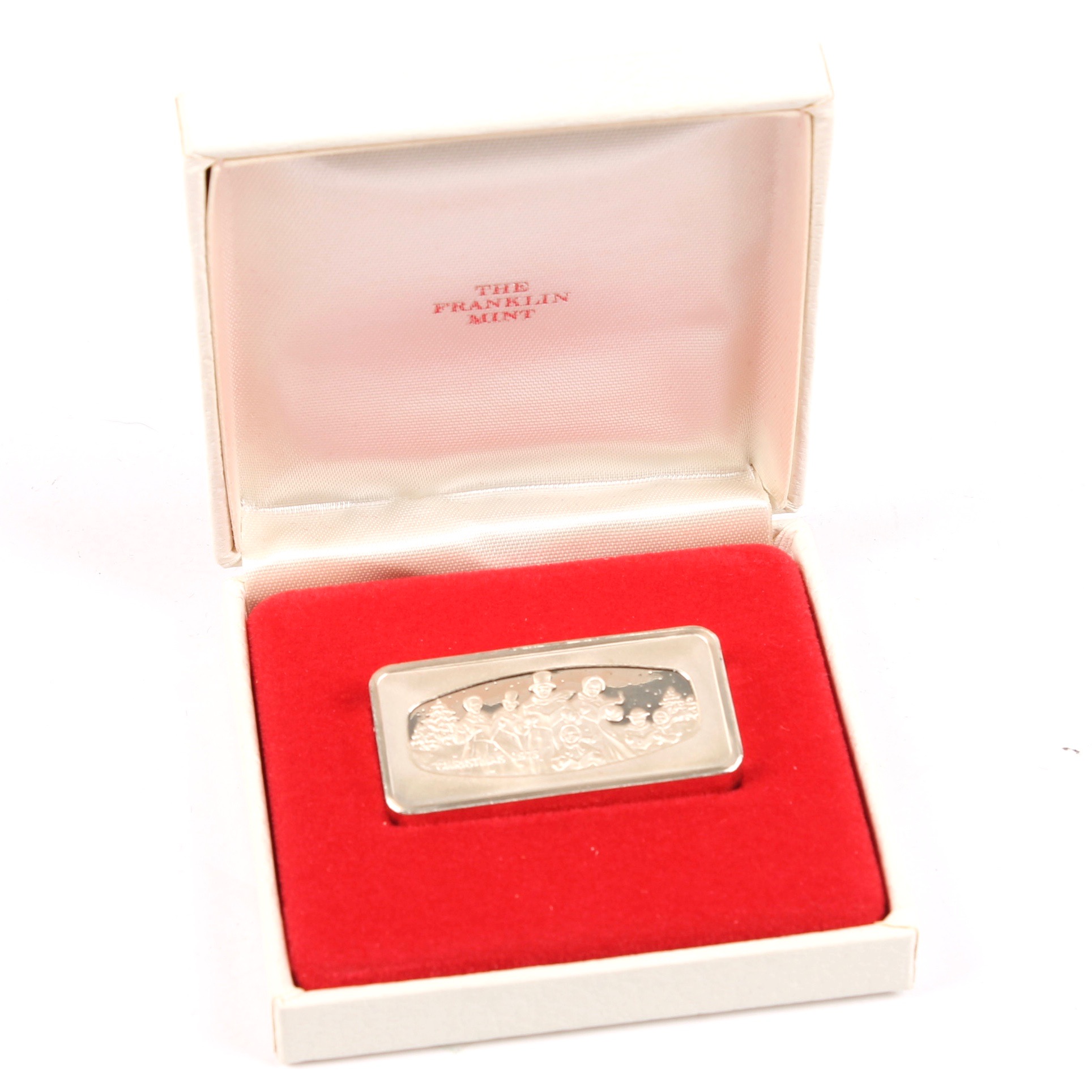 1973 Sterling Silver Christmas Ingot by the Franklin Mint
