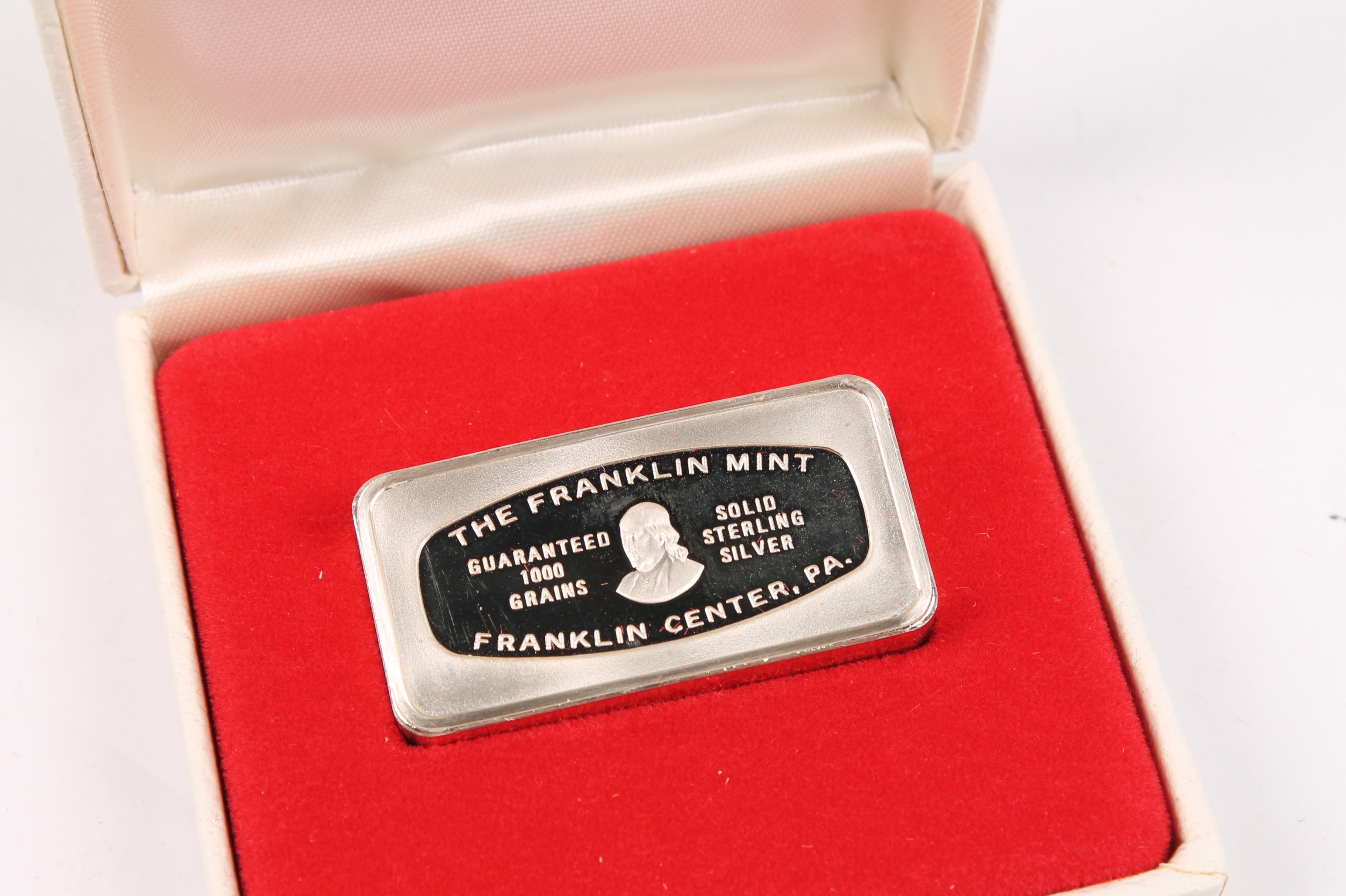 1973 Sterling Silver Christmas Ingot by the Franklin Mint