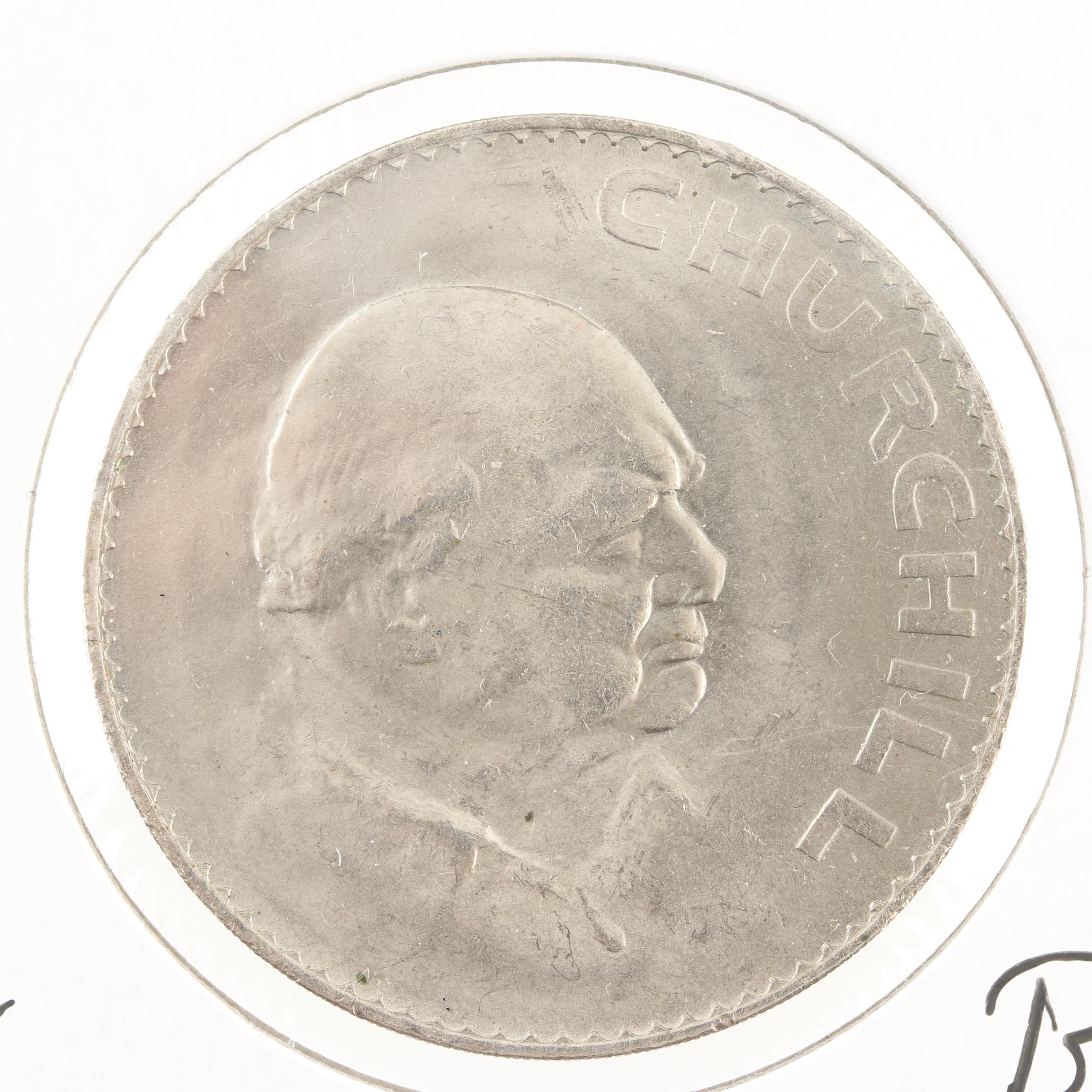 1965 Winston Churchill Commemorative Crown Coin