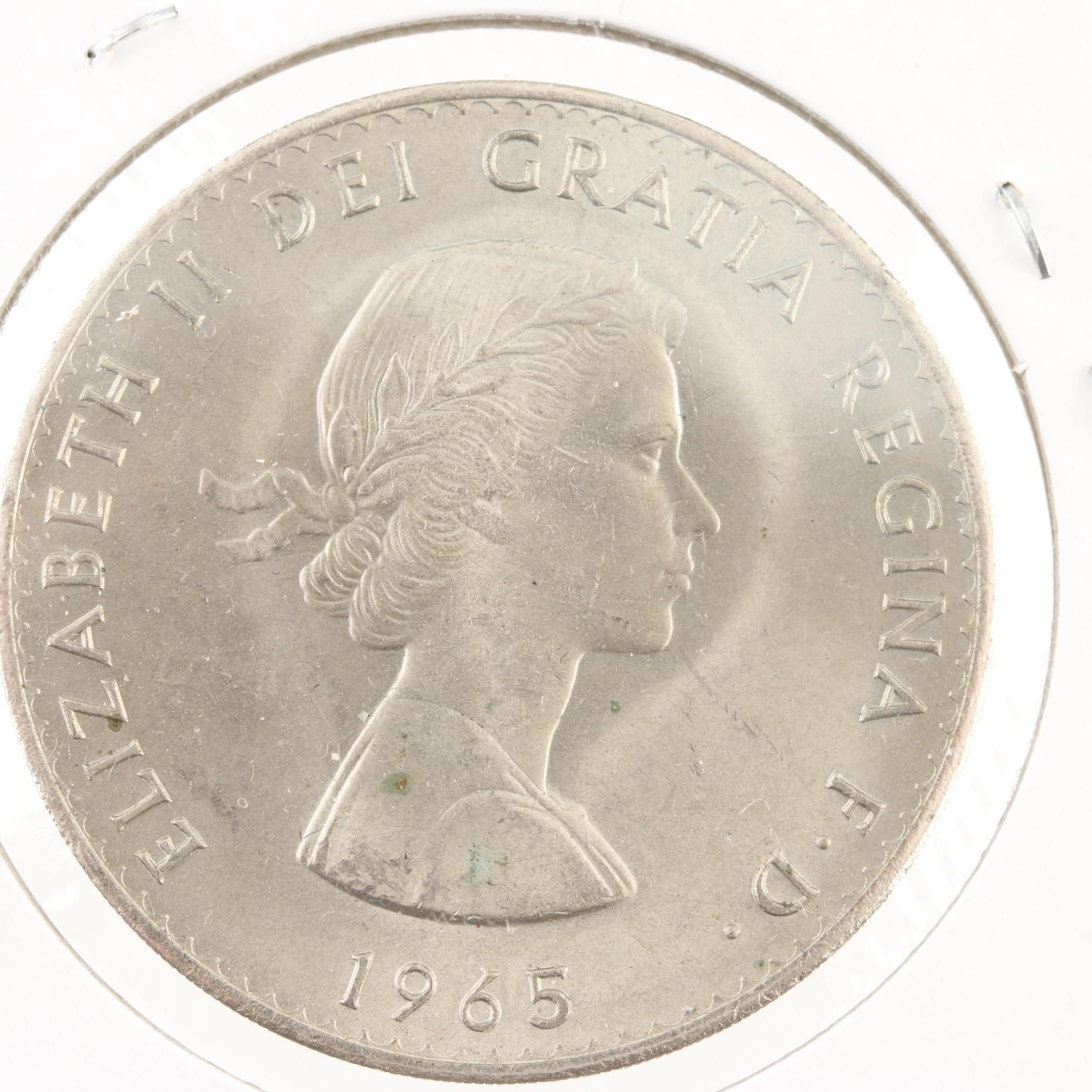1965 Winston Churchill Commemorative Crown Coin