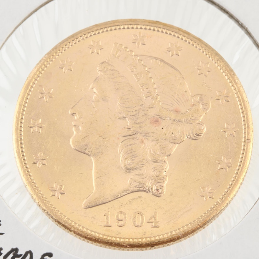 1904-S Liberty Head $20 Gold Coin