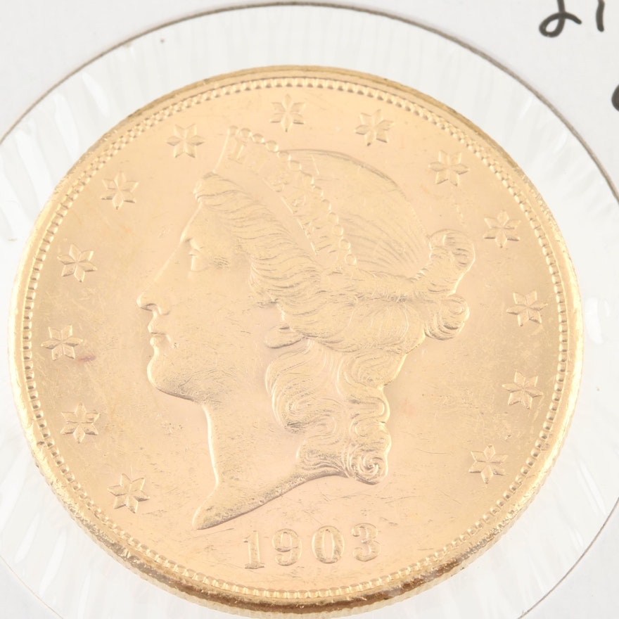 1903-S Liberty Head $20 Gold Coin