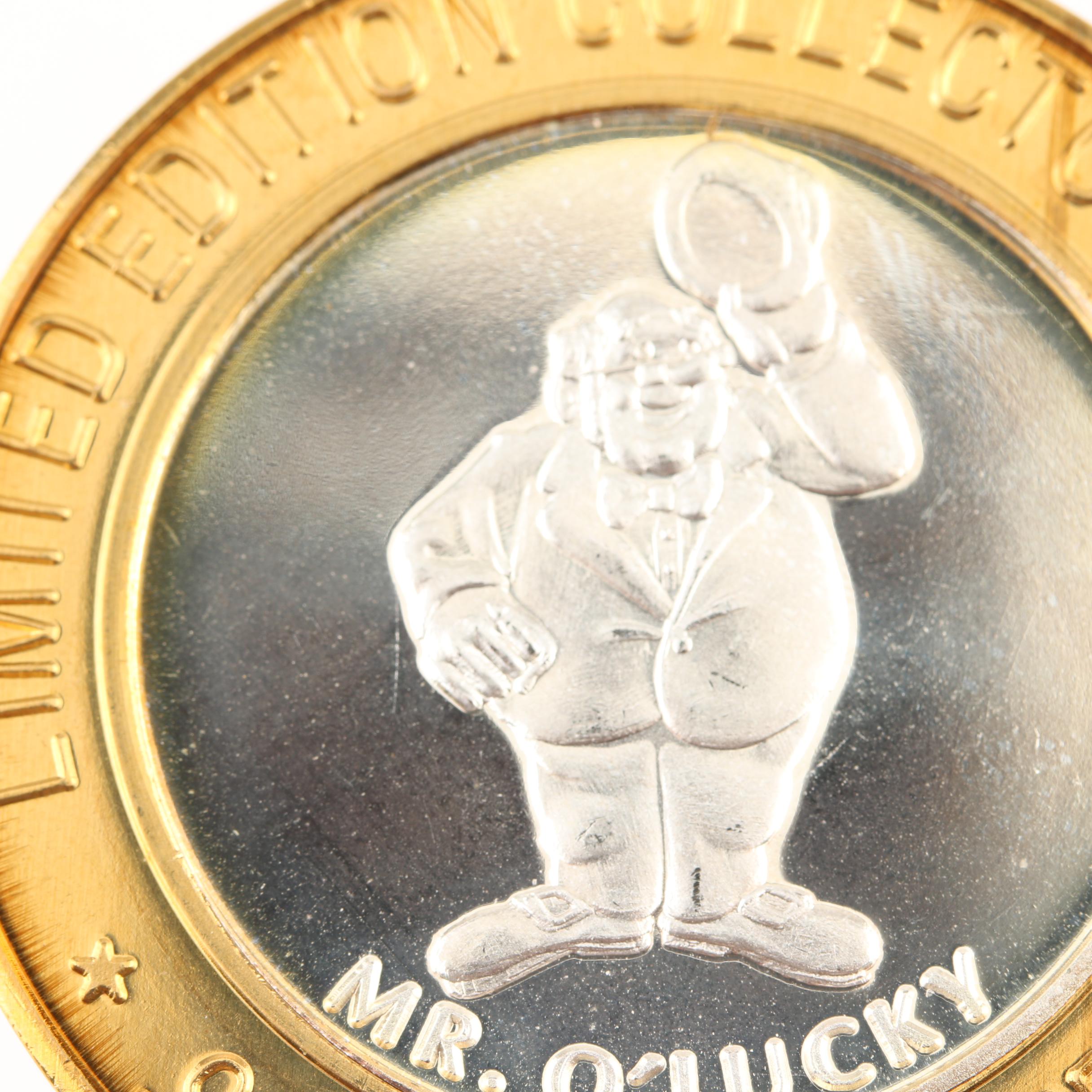 .999 Fine Silver Round Gaming Token From Fitzgeralds Casino