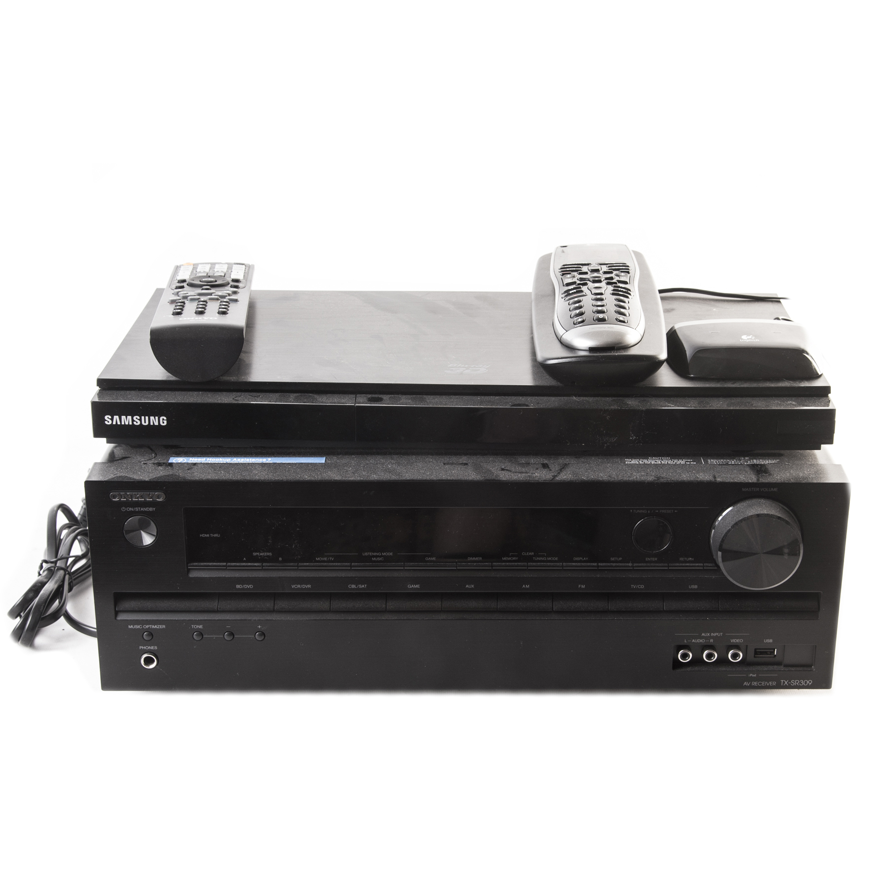 Samsung Blu Ray Player and Onkyo Receiver